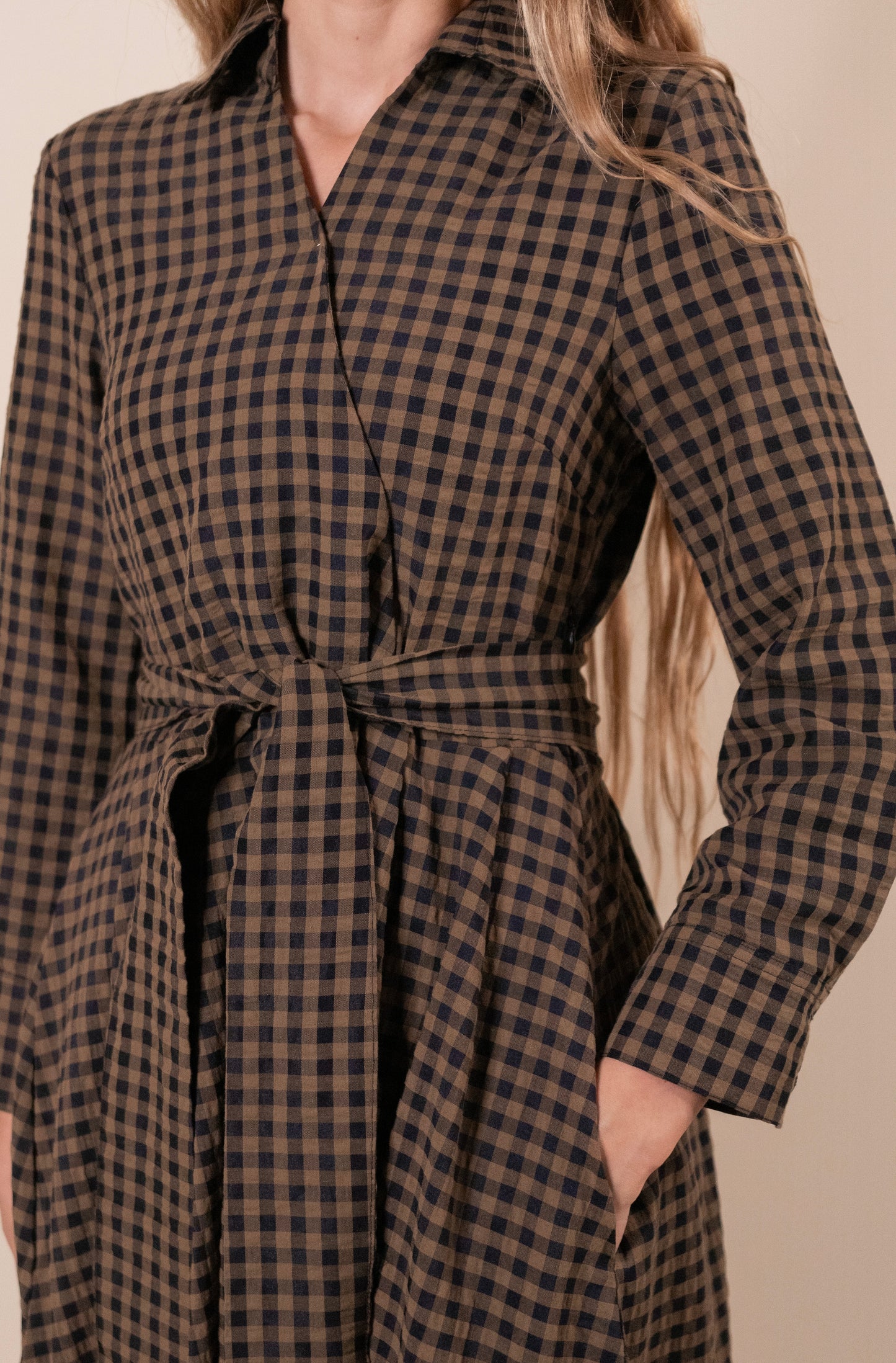 The Zoe Plaid Shirt Dress
