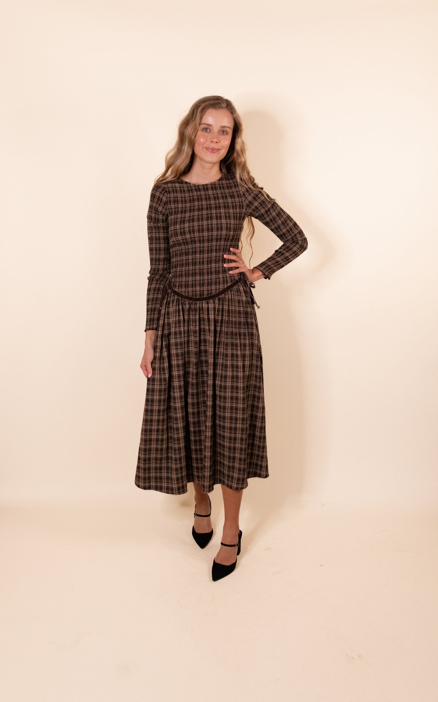 The Ella Smocked Drop Waist Dress