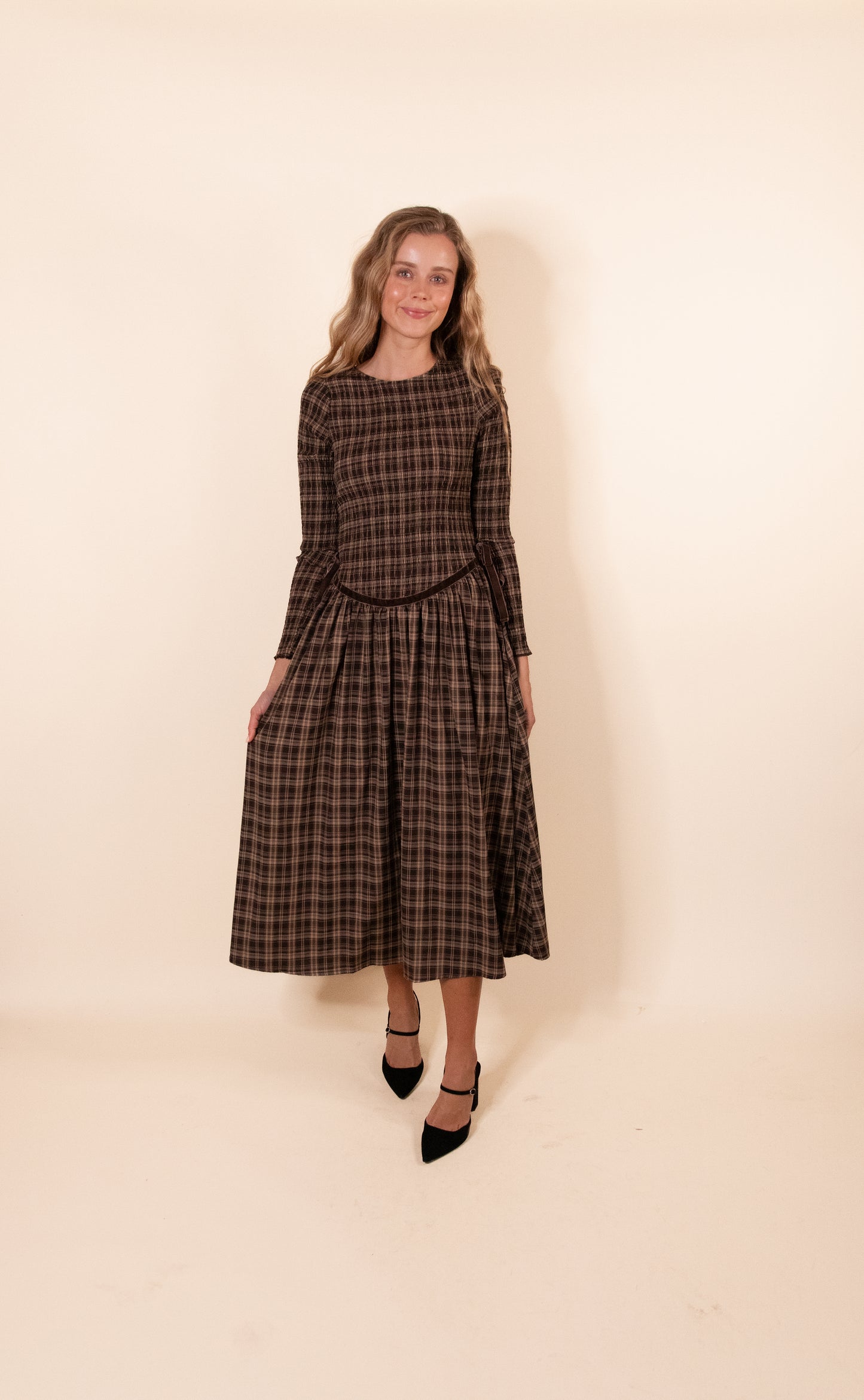The Ella Smocked Drop Waist Dress