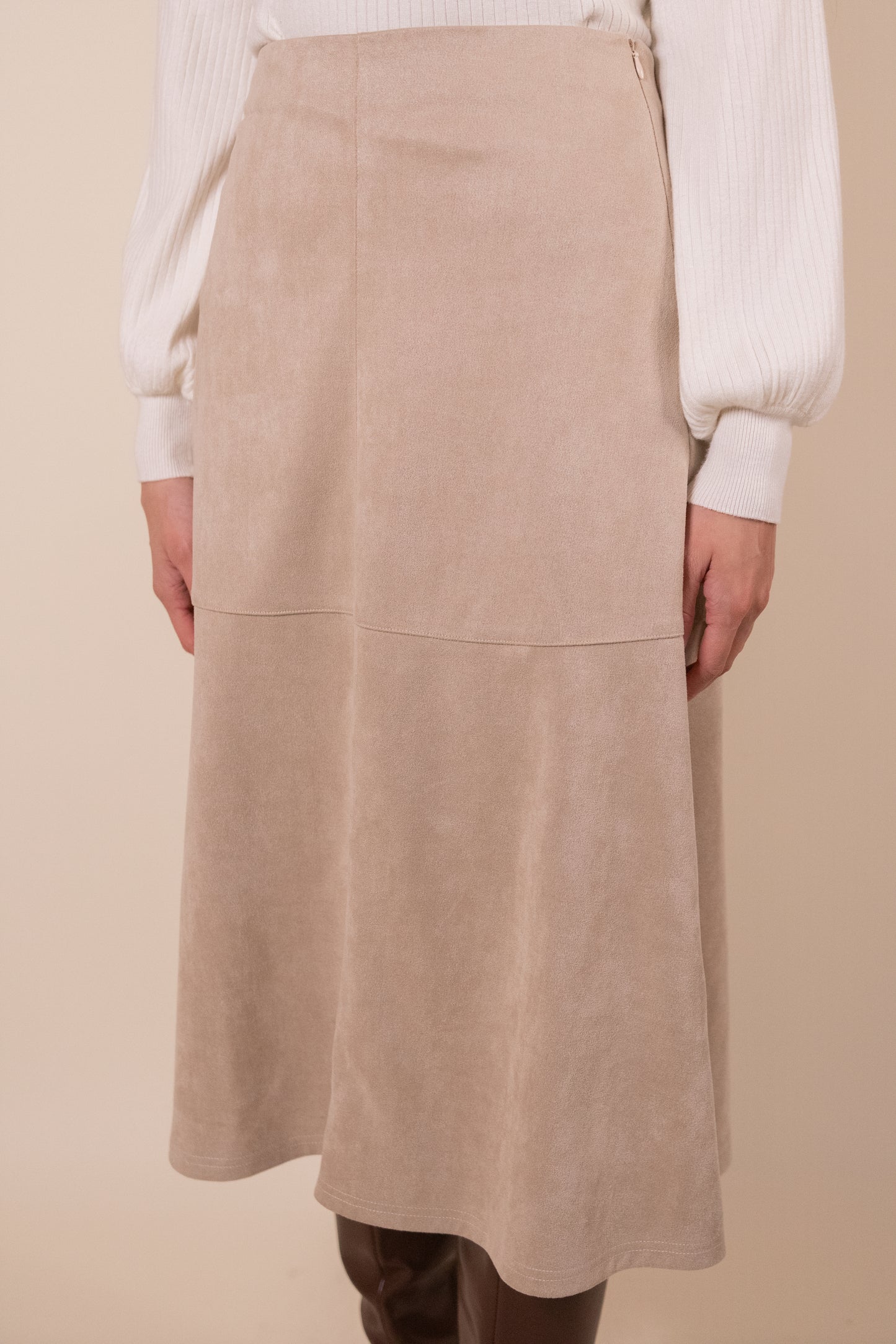 The Ellis Suede Skirt