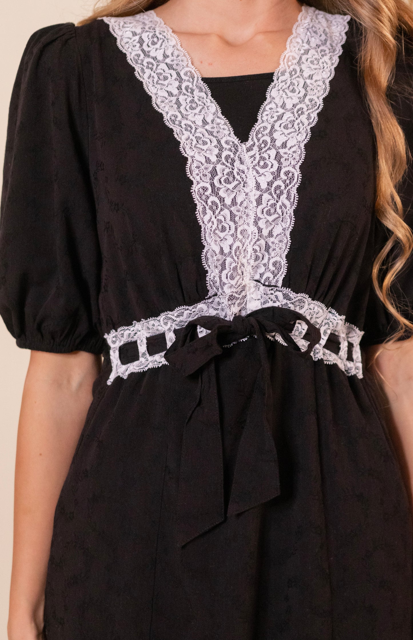 The Clara Lace Trim Dress