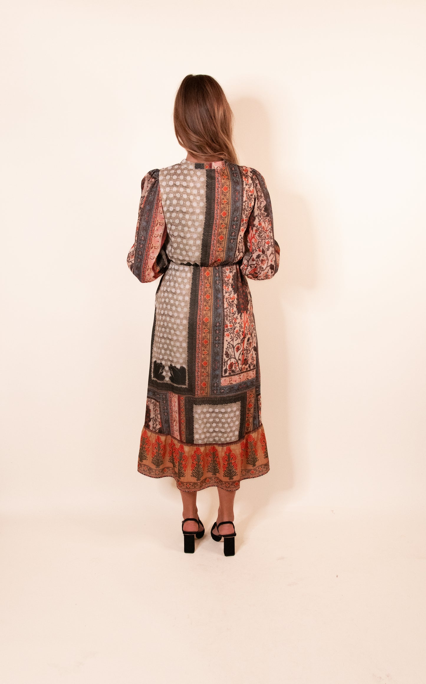 The Jade Patterned Midi Dress