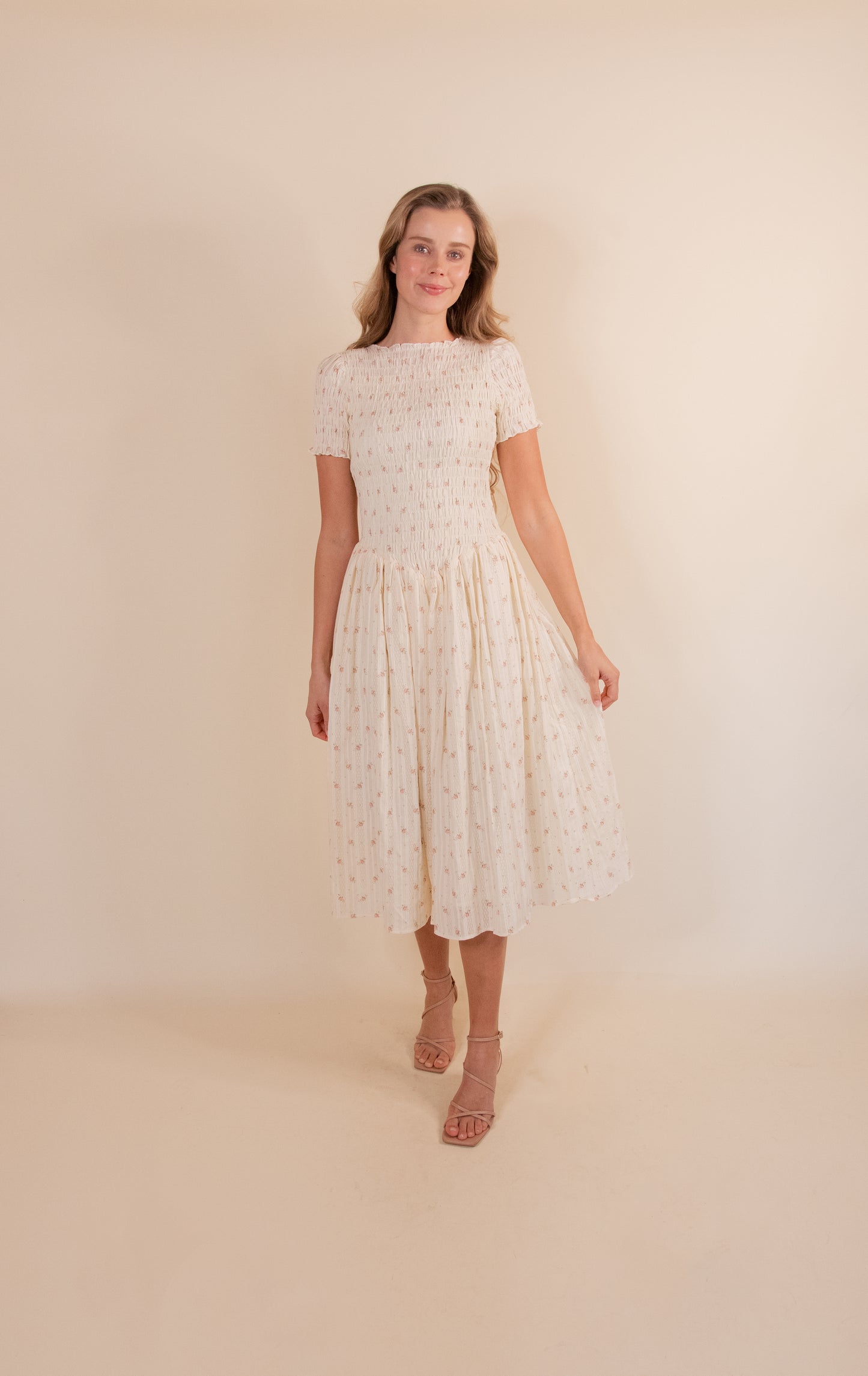 RESTOCKED - The Bianca Dress in Soft Floral