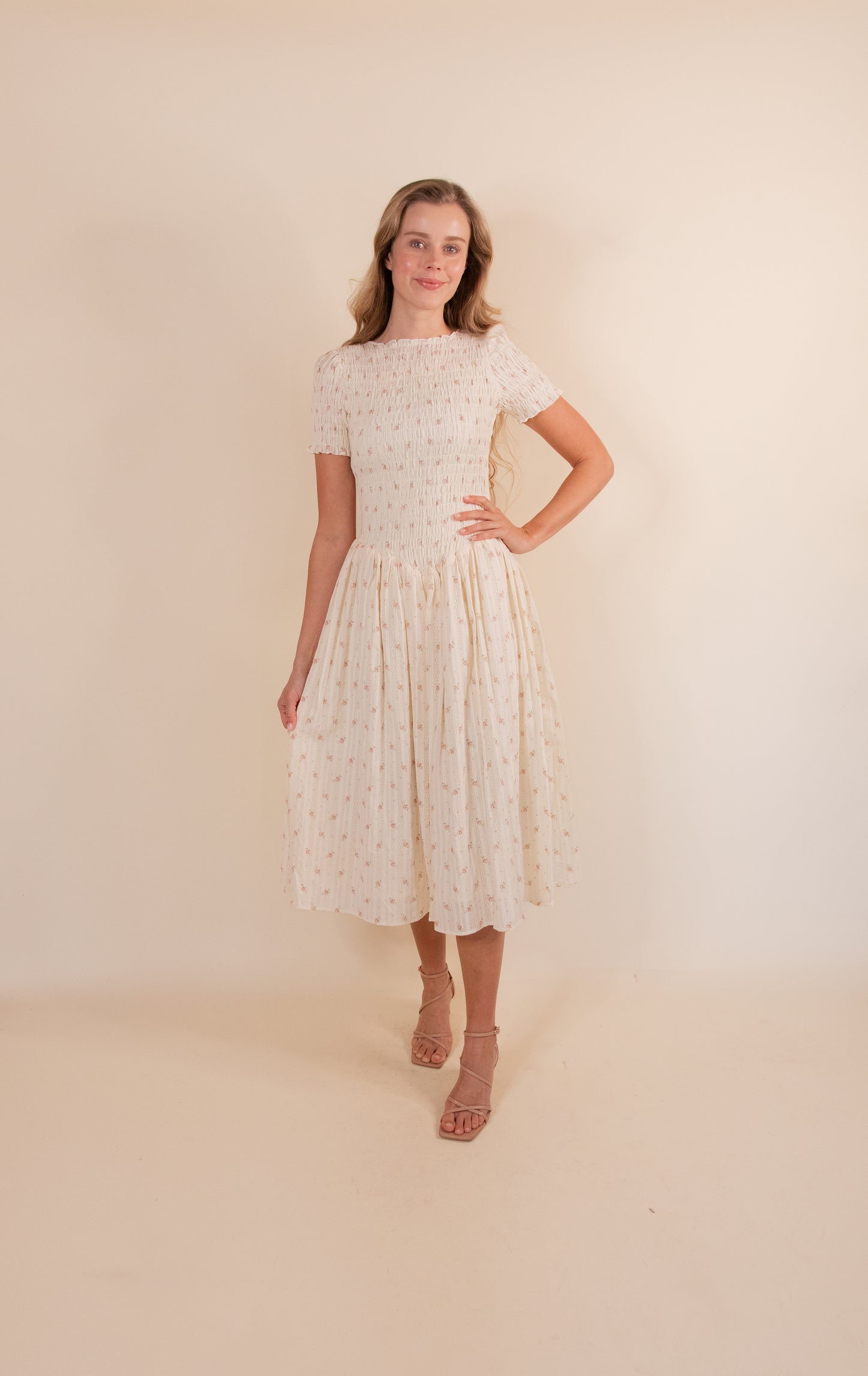 RESTOCKED - The Bianca Dress in Soft Floral