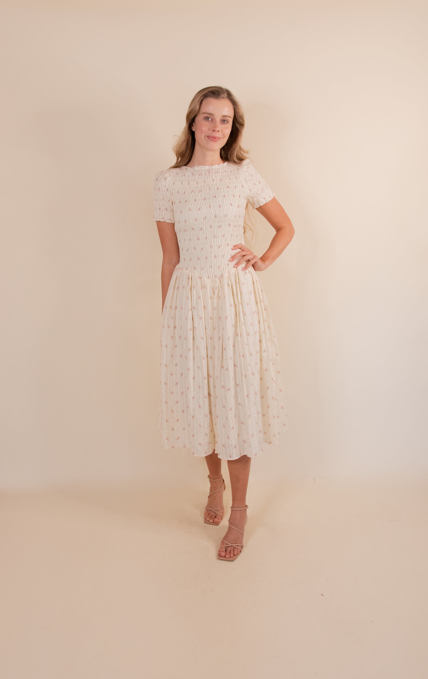 RESTOCKED - The Bianca Dress in Soft Floral