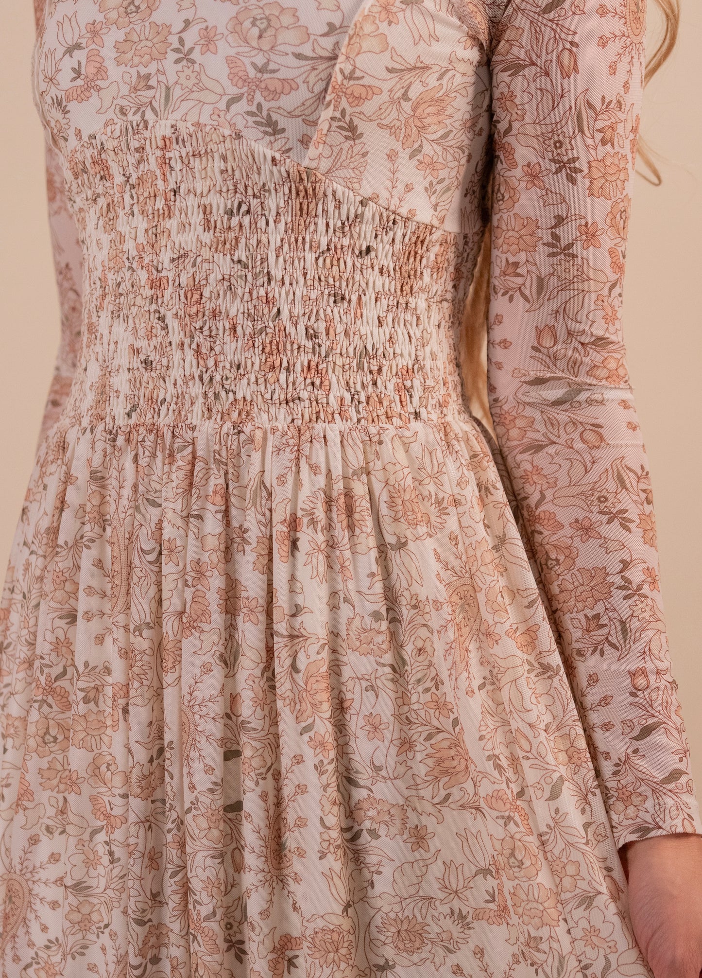 The Emmerson Spring Floral Mesh Dress