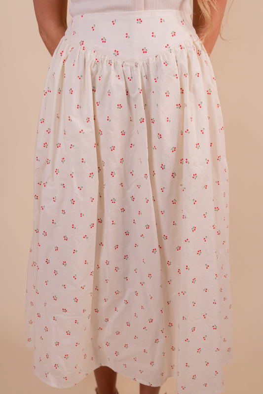The Perfect Cherry Midi Skirt