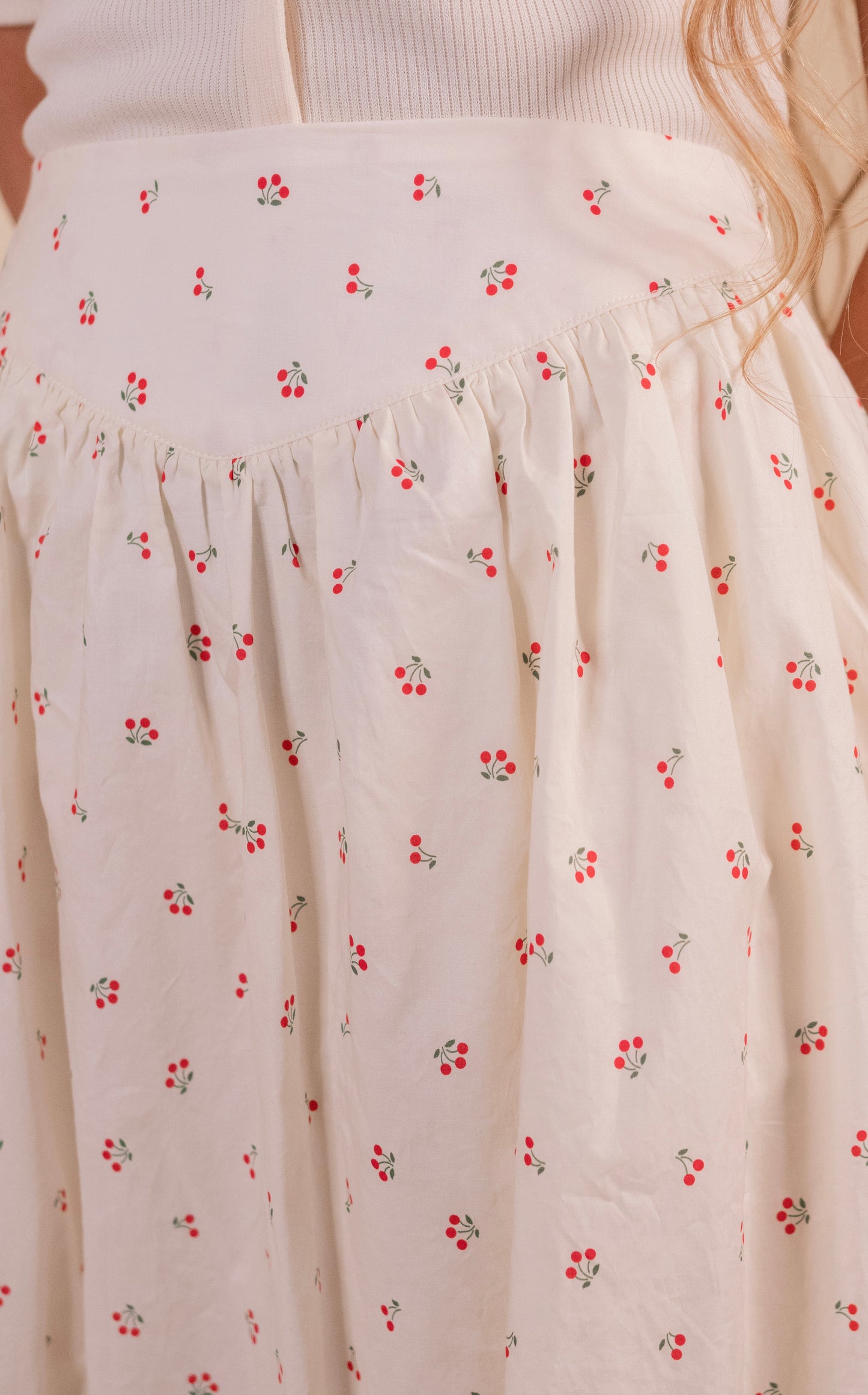 The Perfect Cherry Midi Skirt