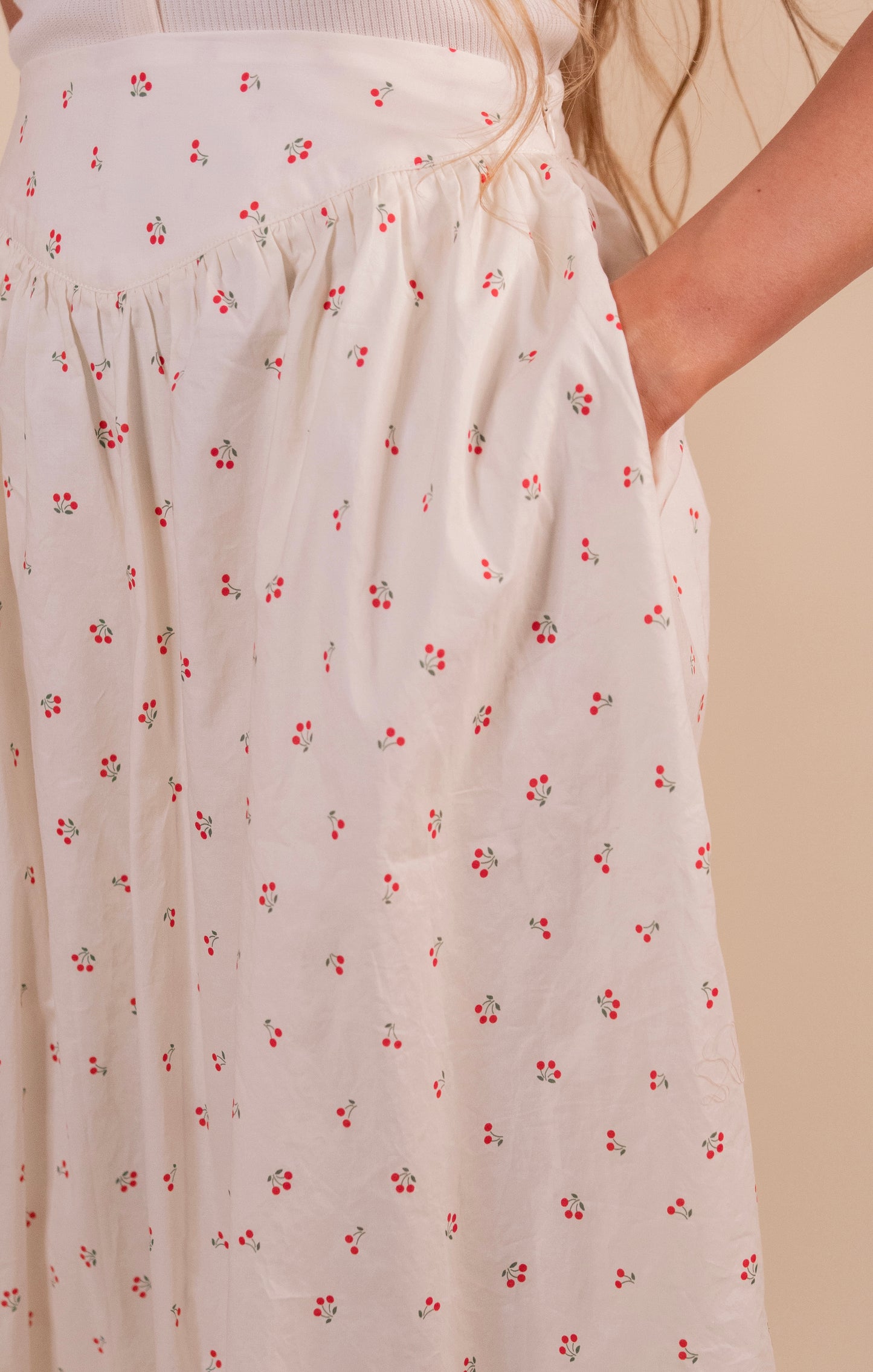 The Perfect Cherry Midi Skirt