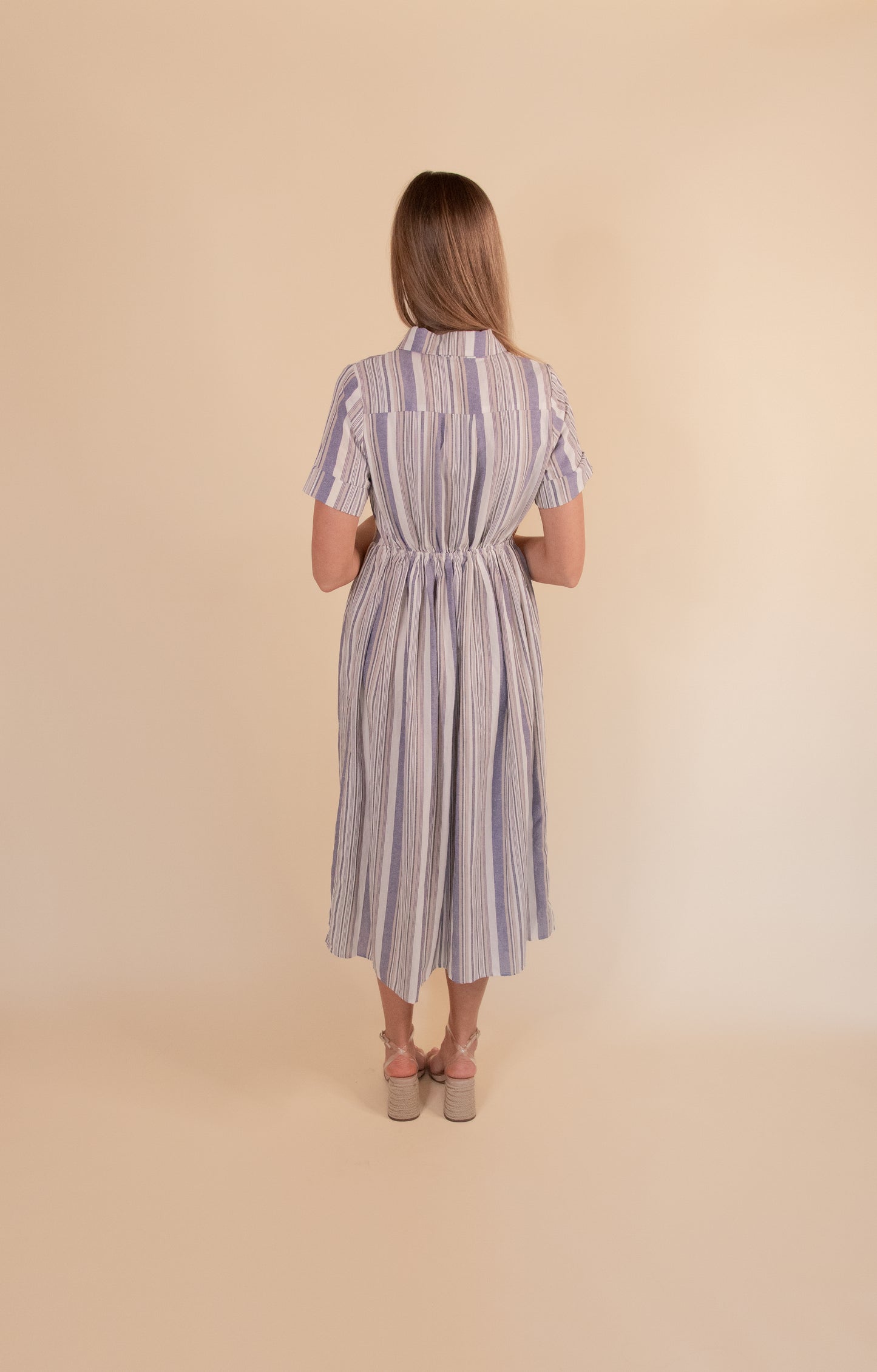 The Emma Front Tie Stripe Dress