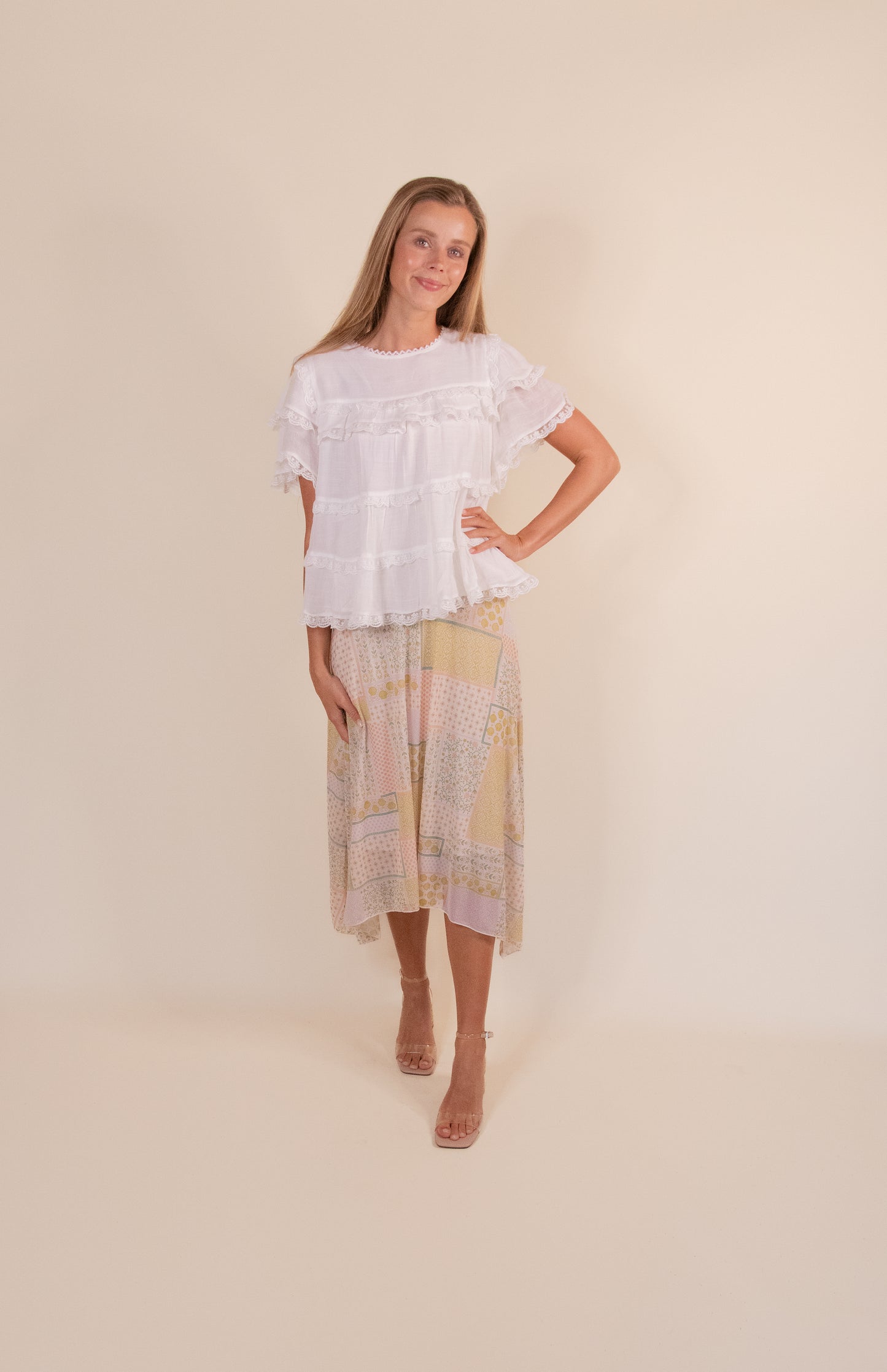 The Roe Lace Babydoll Top