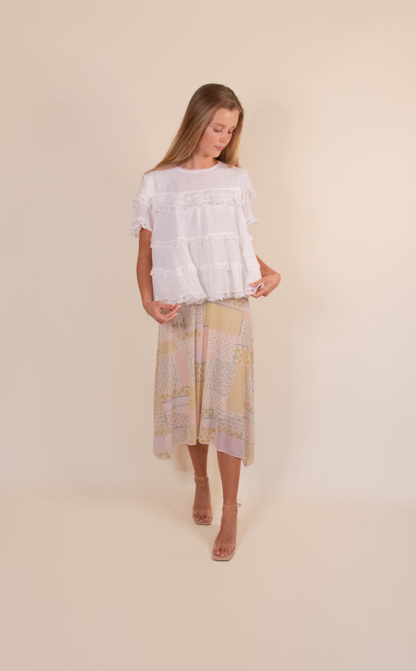 The Roe Lace Babydoll Top