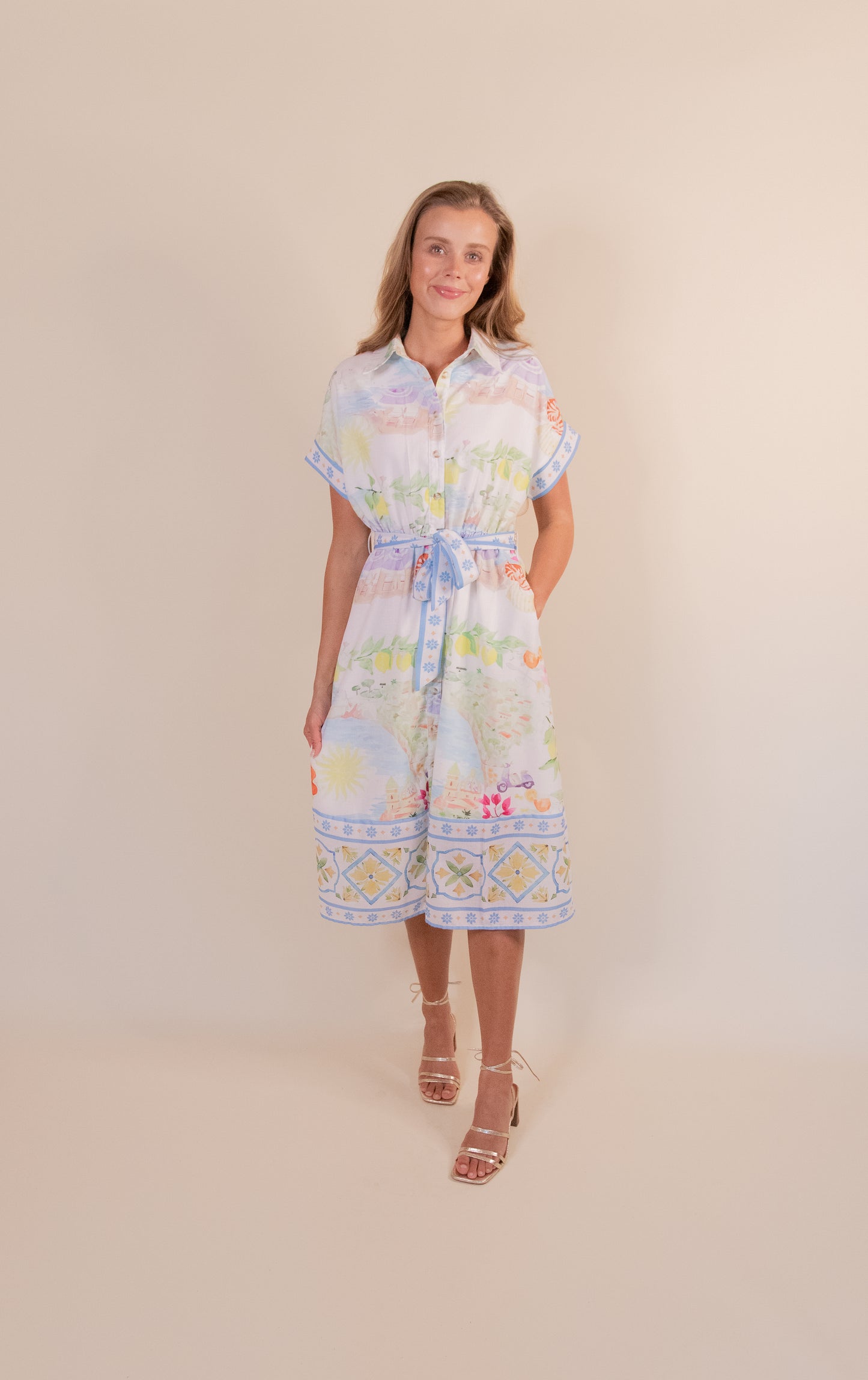 The Euro Charm Shirt Dress