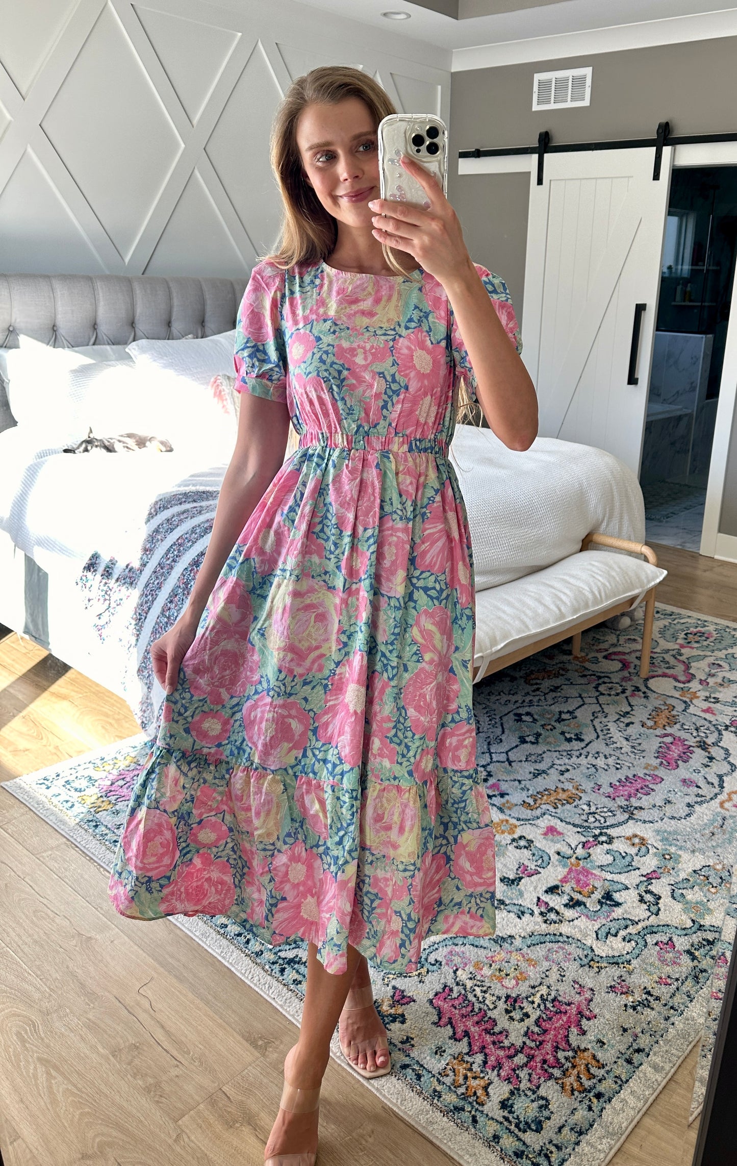 The Nora Watercolor Floral Dress