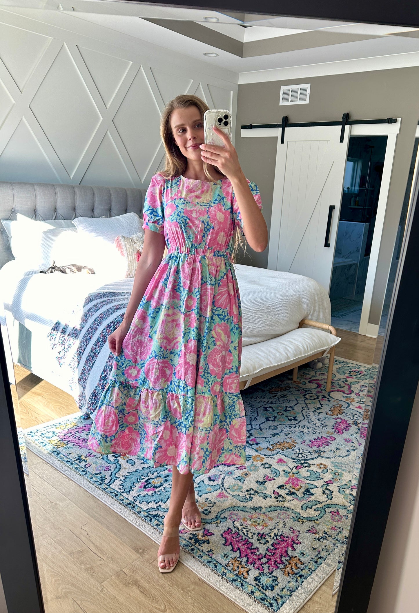 The Nora Watercolor Floral Dress