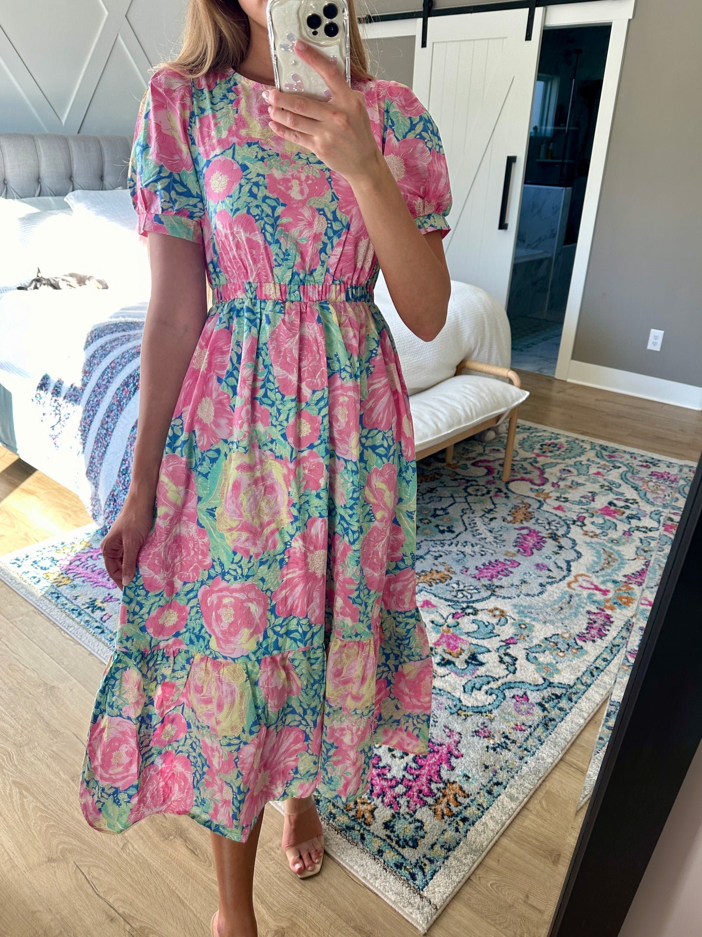 The Nora Watercolor Floral Dress