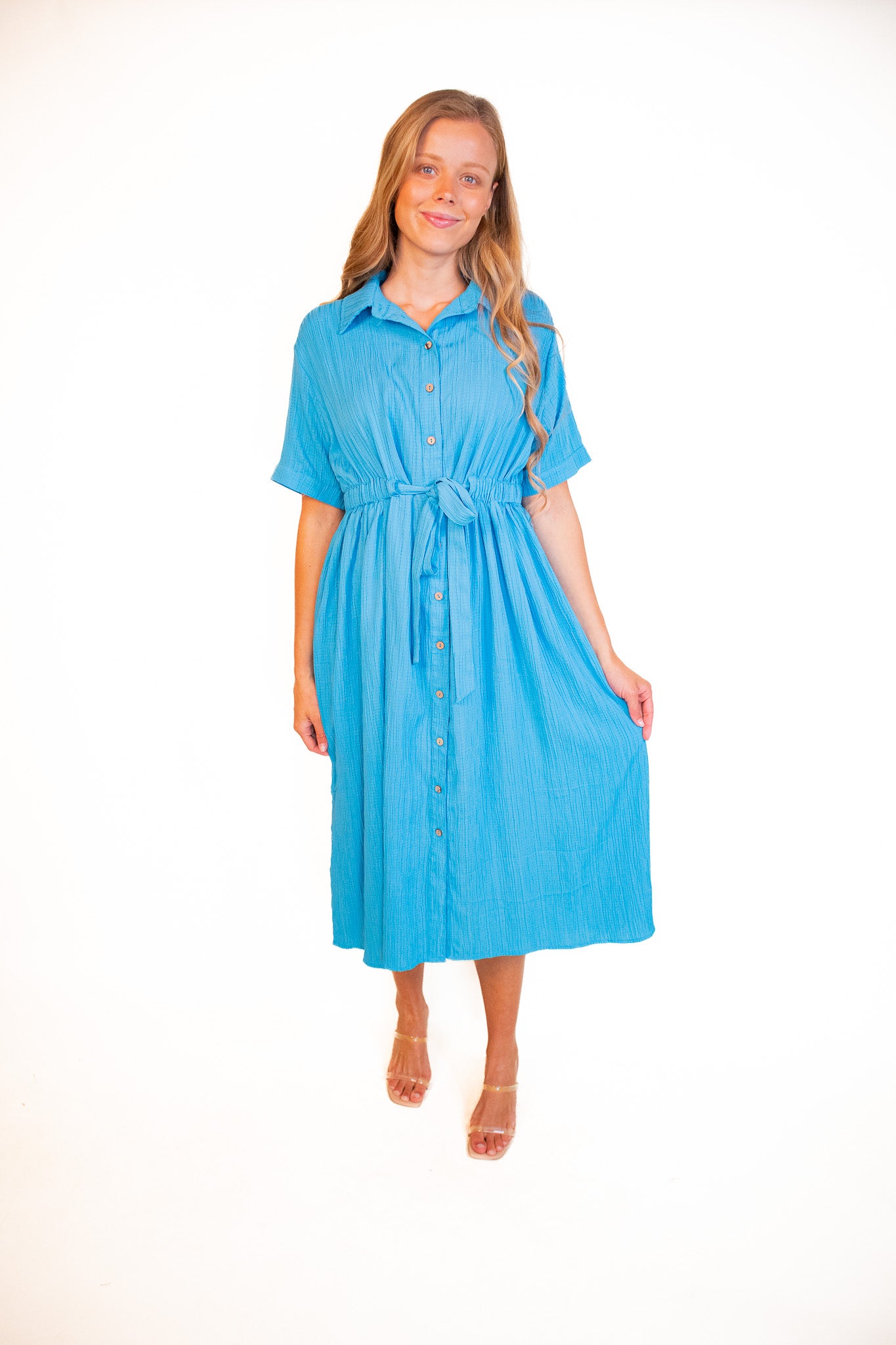 The Cora Dress in Ocean