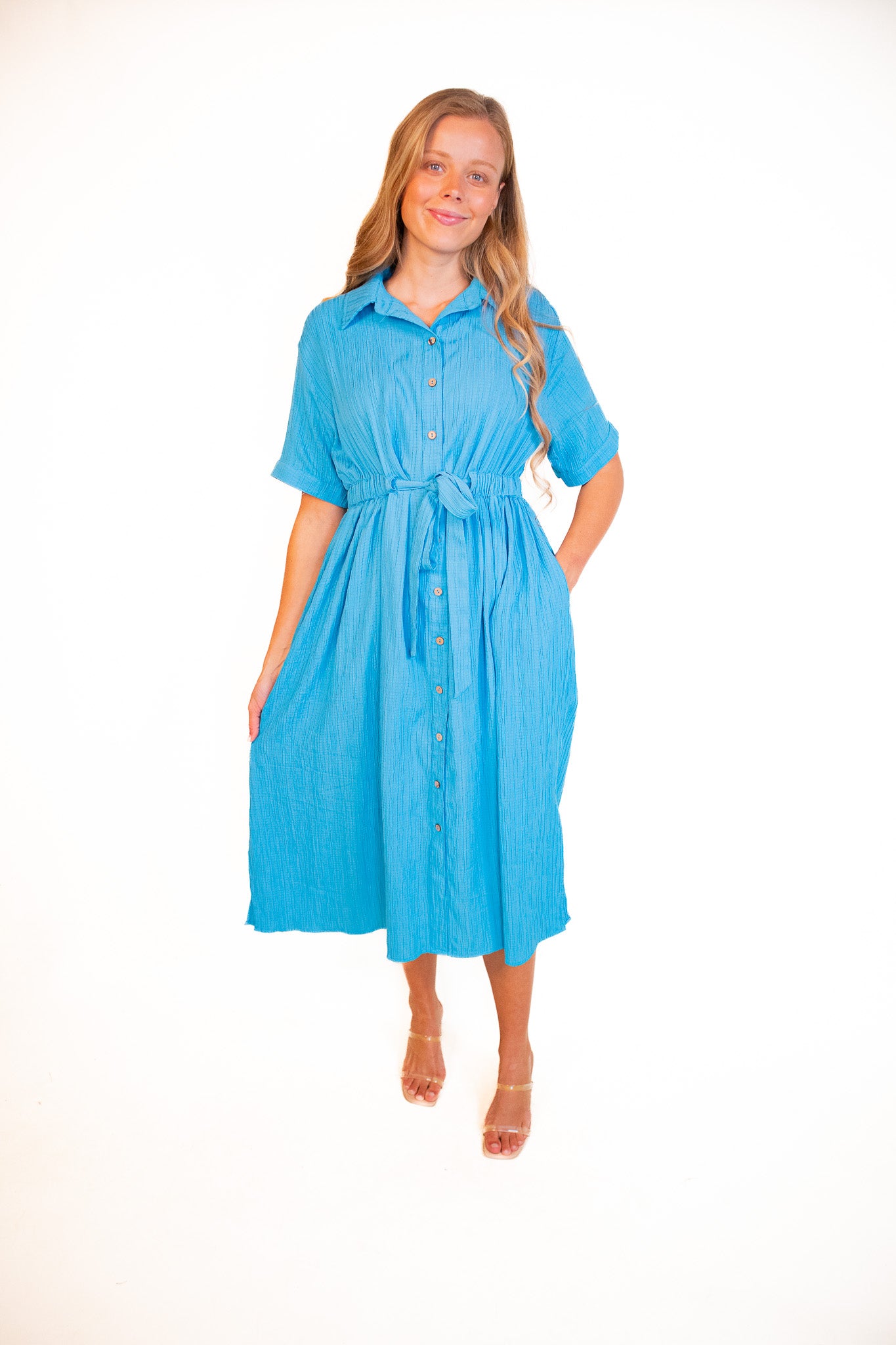 The Cora Dress in Ocean