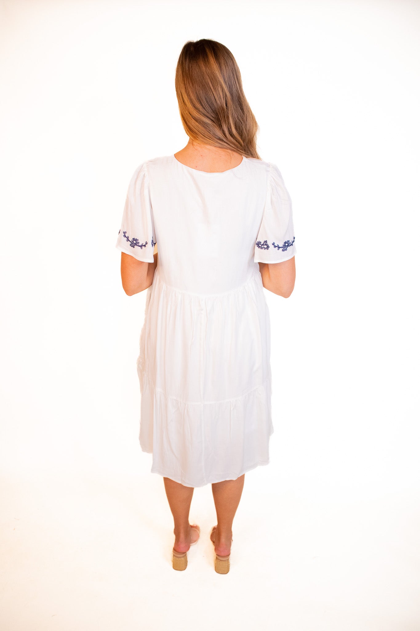 The Rory Embroidered Babydoll Dress