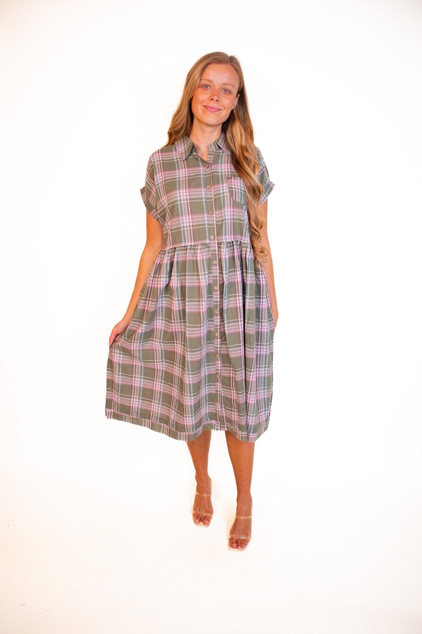 The Pepper Plaid Babydoll Dress