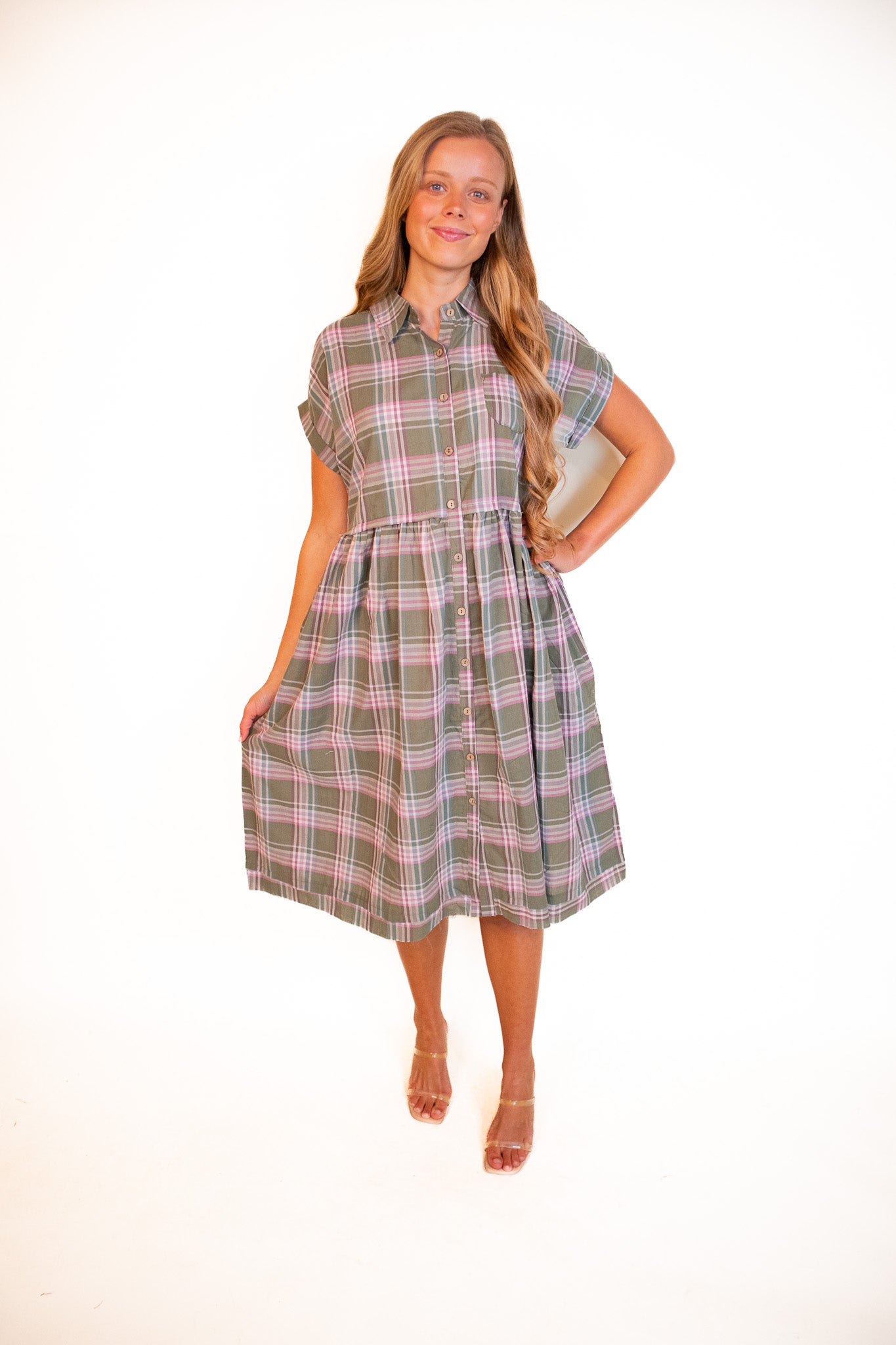 The Pepper Plaid Babydoll Dress