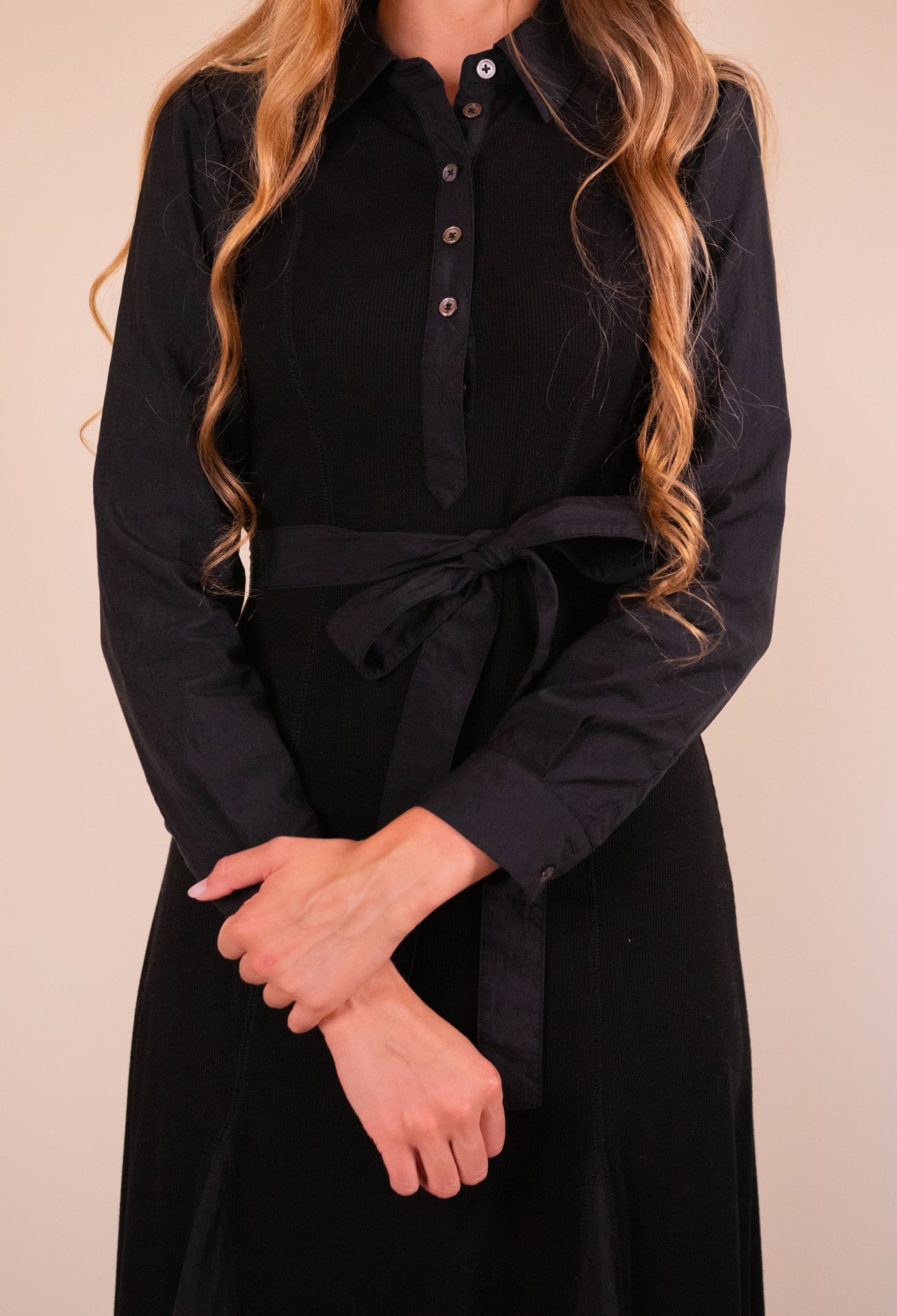 The Cosette Collar Dress in Black