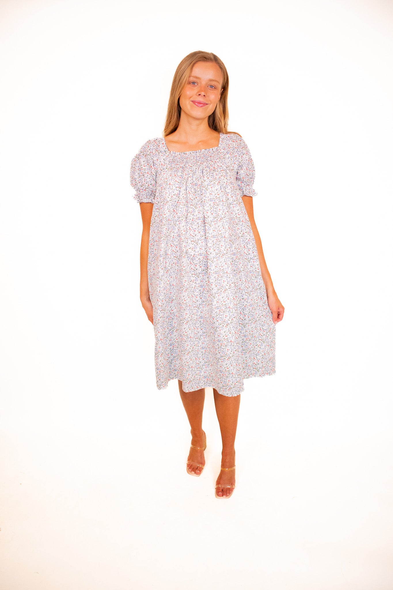 The Claire Floral Smock Dress