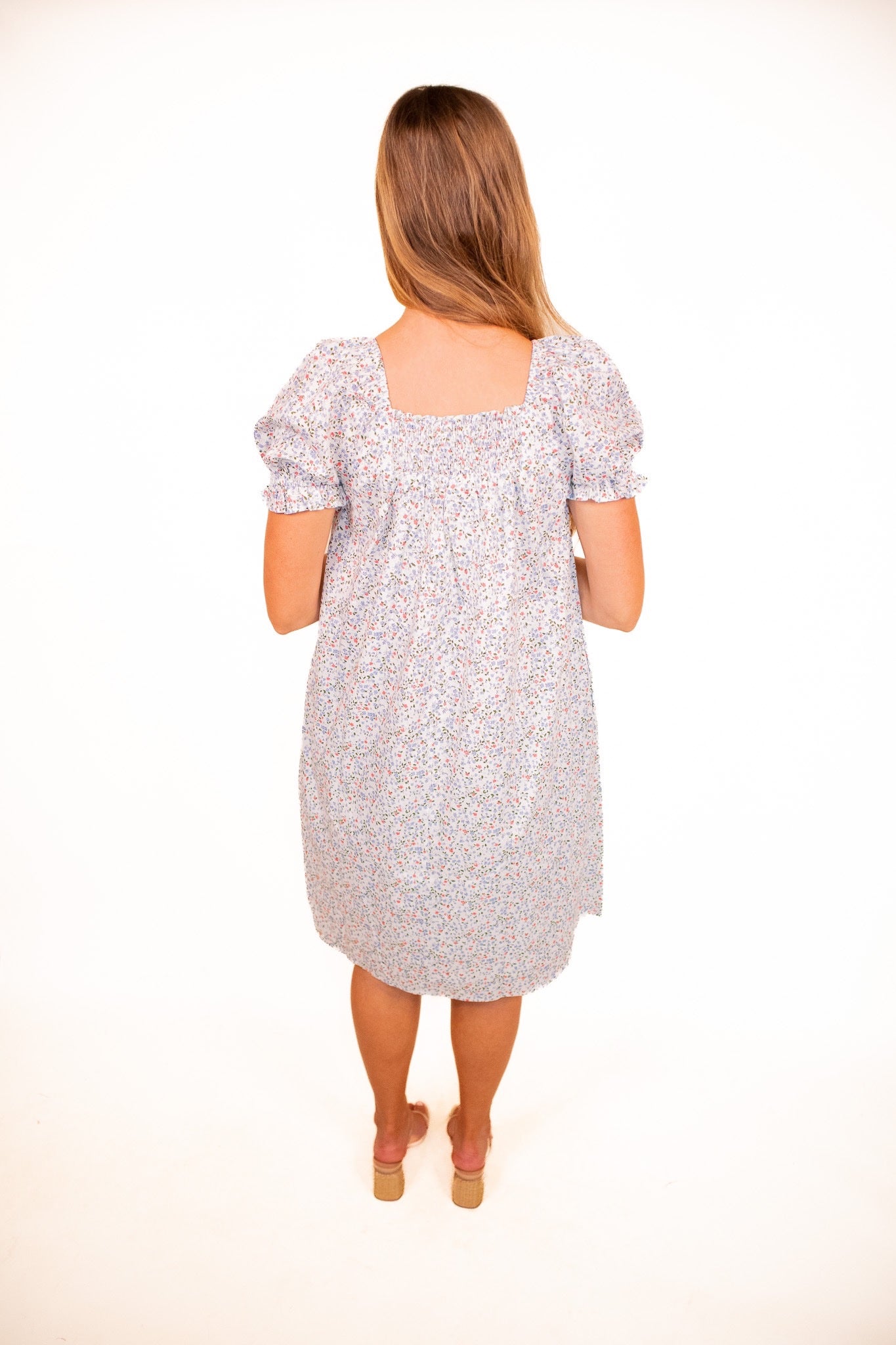 The Claire Floral Smock Dress