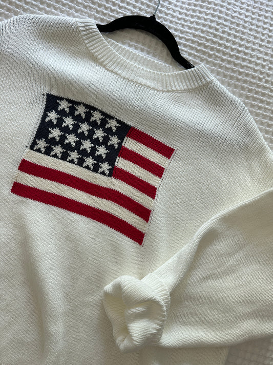 The Americana Oversized Cotton Sweater