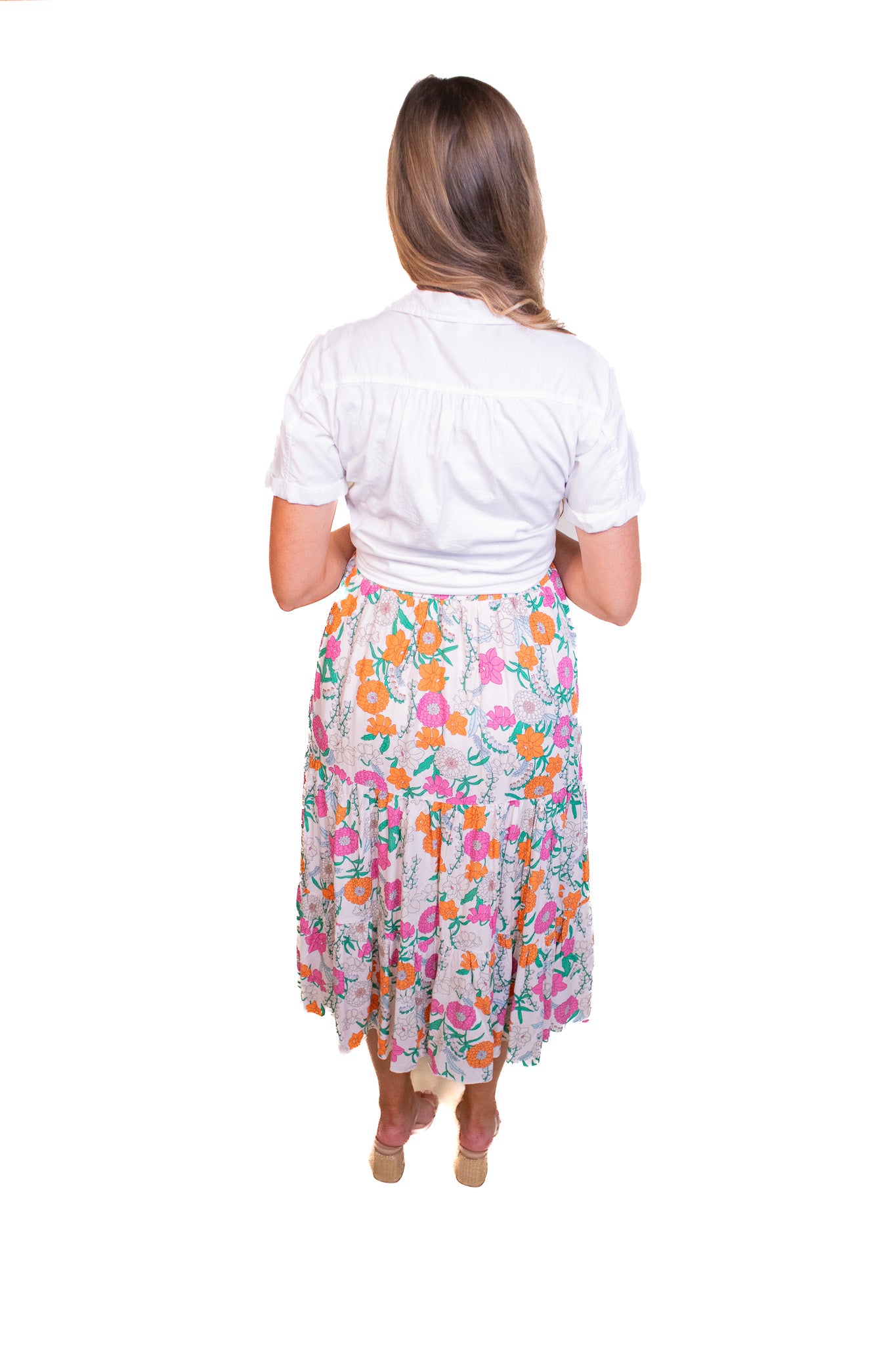 The Lennon Boho Floral Skirt