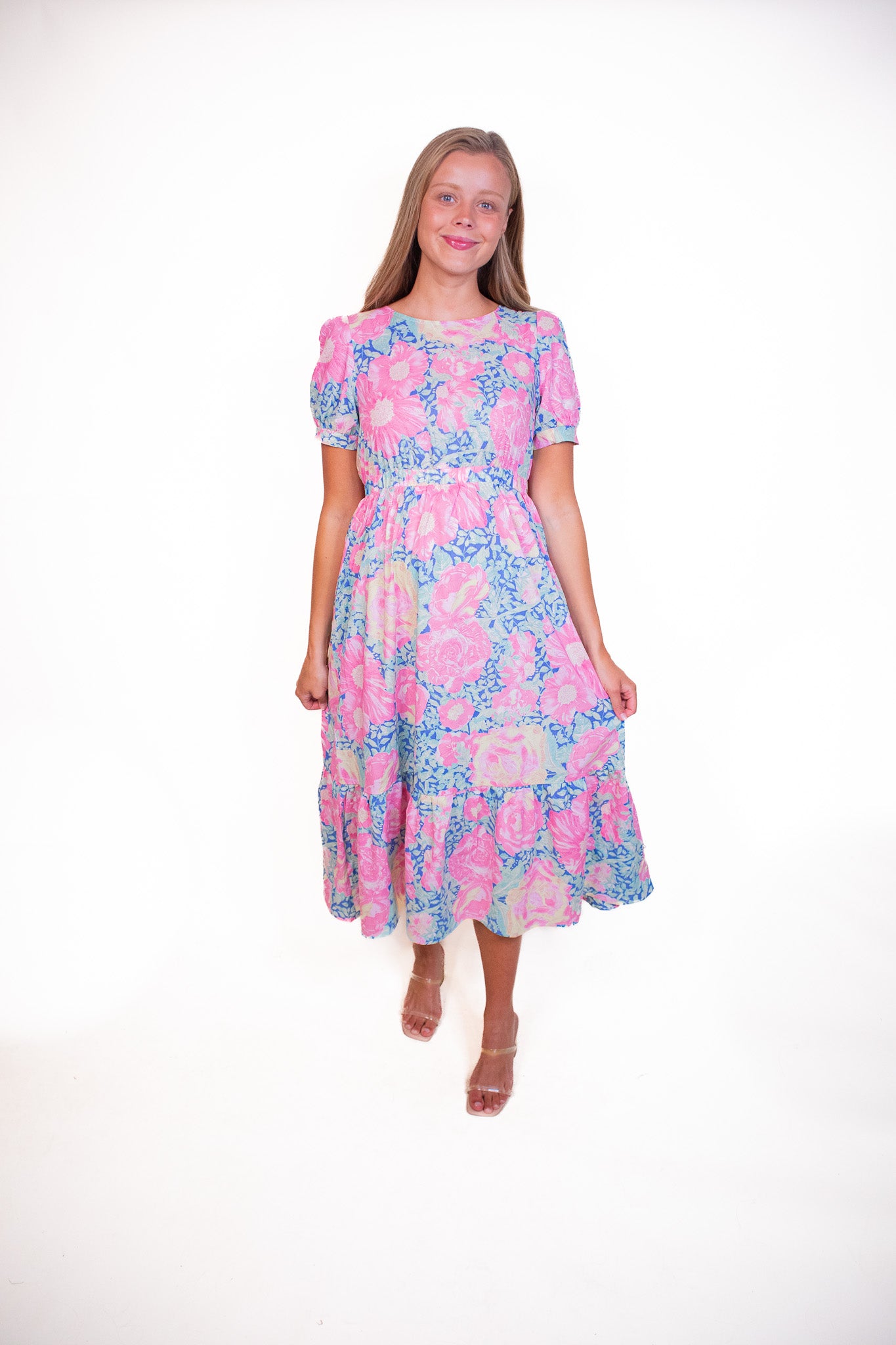 The Nora Watercolor Floral Dress