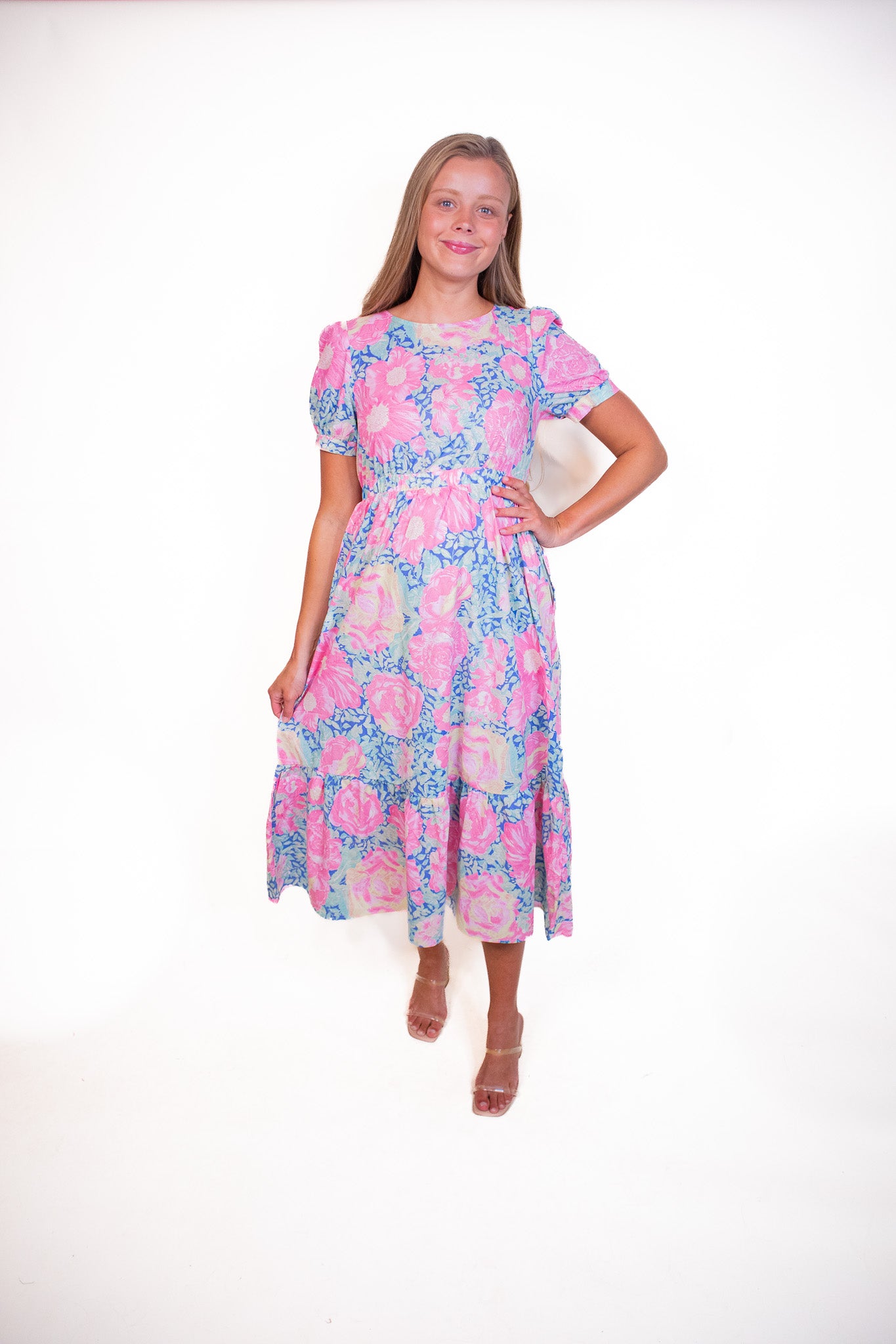 The Nora Watercolor Floral Dress