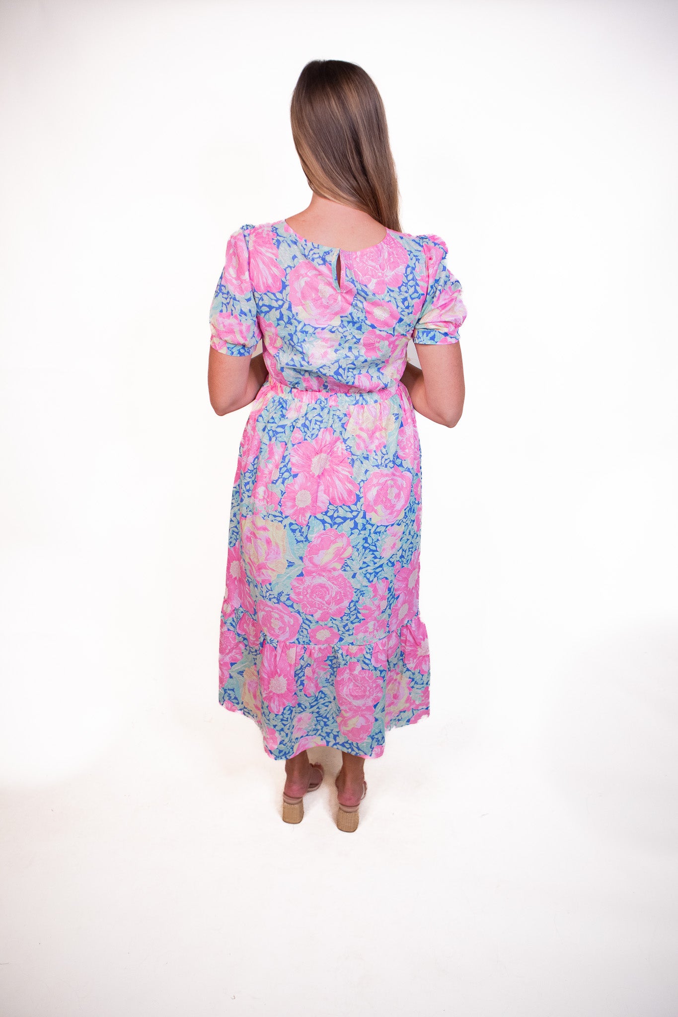 The Nora Watercolor Floral Dress