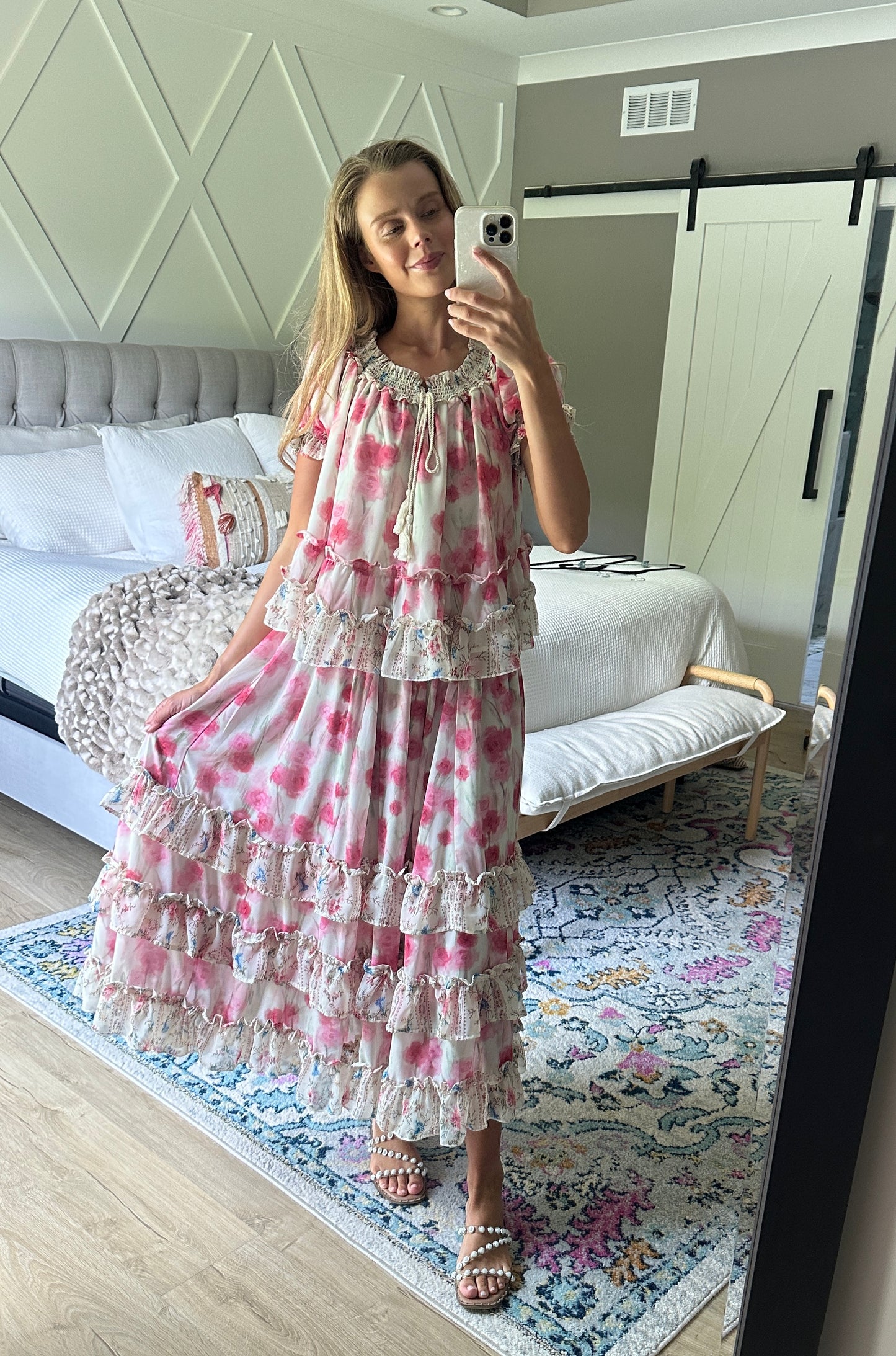 The Elle Floral Chiffon Set