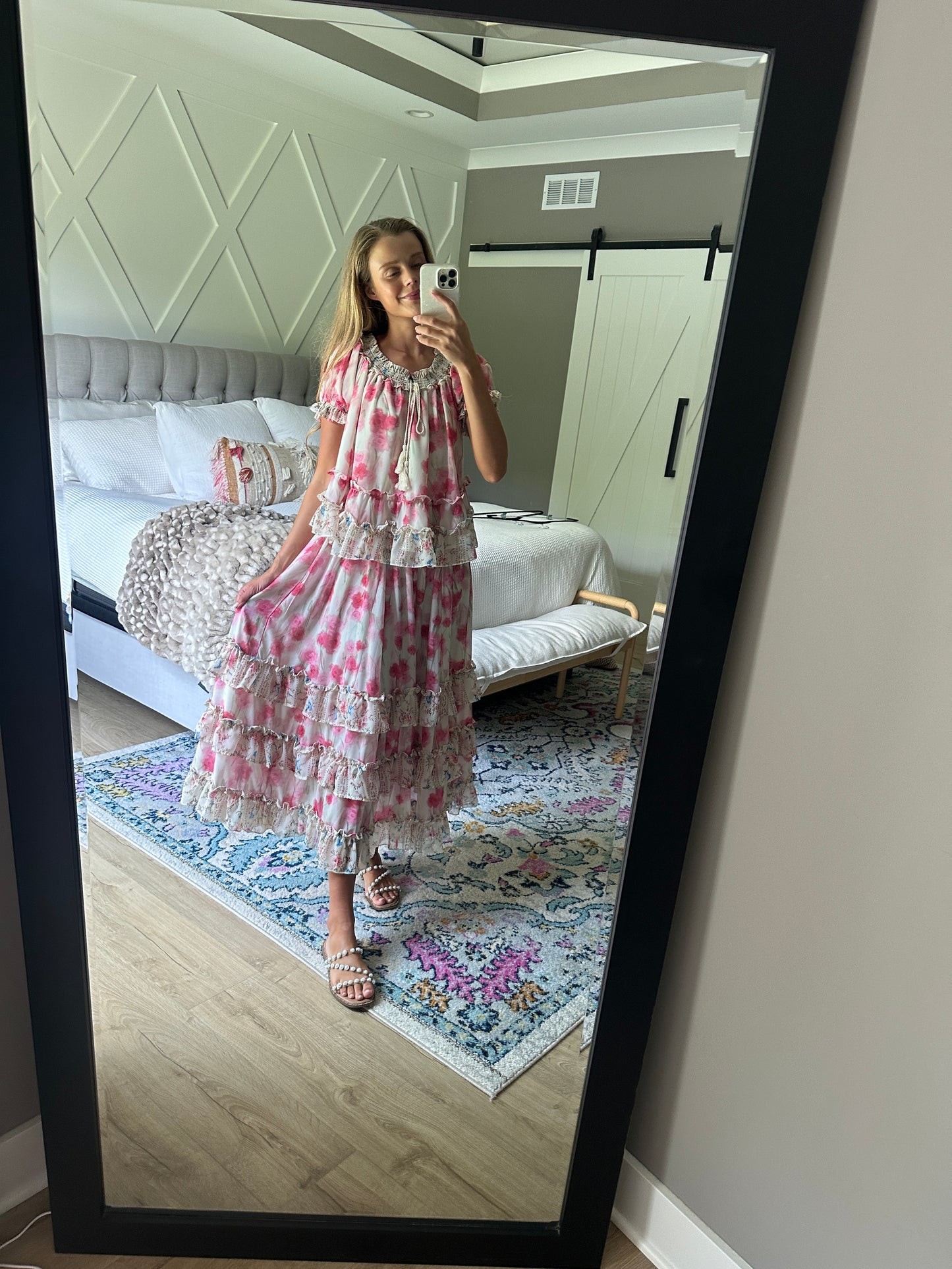 The Elle Floral Chiffon Set