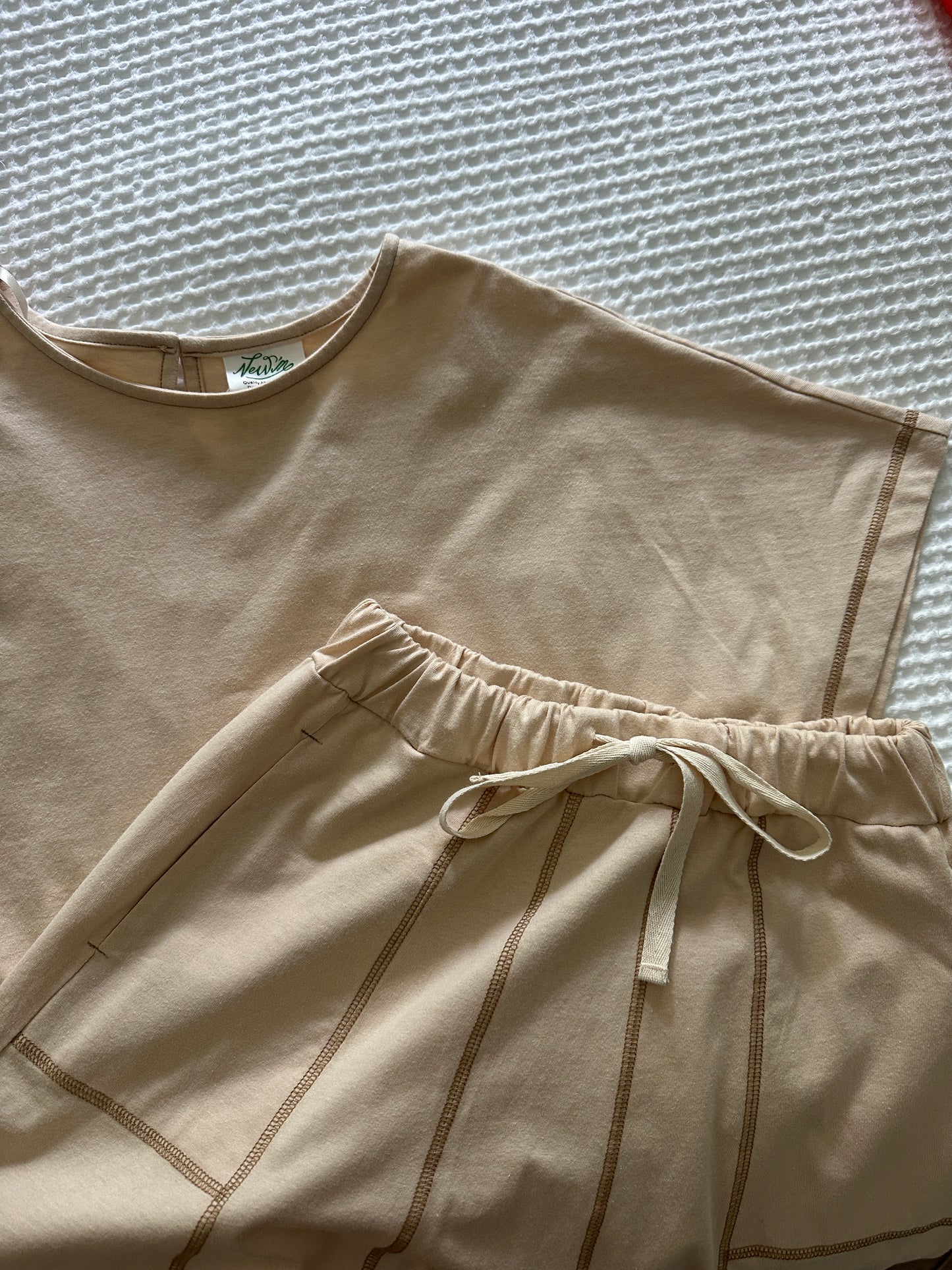 PRE-ORDER (ETA JUNE 9) - The Marley Cotton Lounge Set in Natural