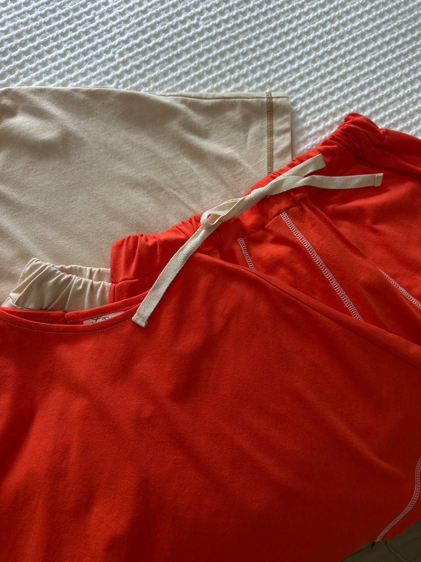PRE-ORDER (ETA JUNE 9) - The Marley Cotton Lounge Set in Poppy