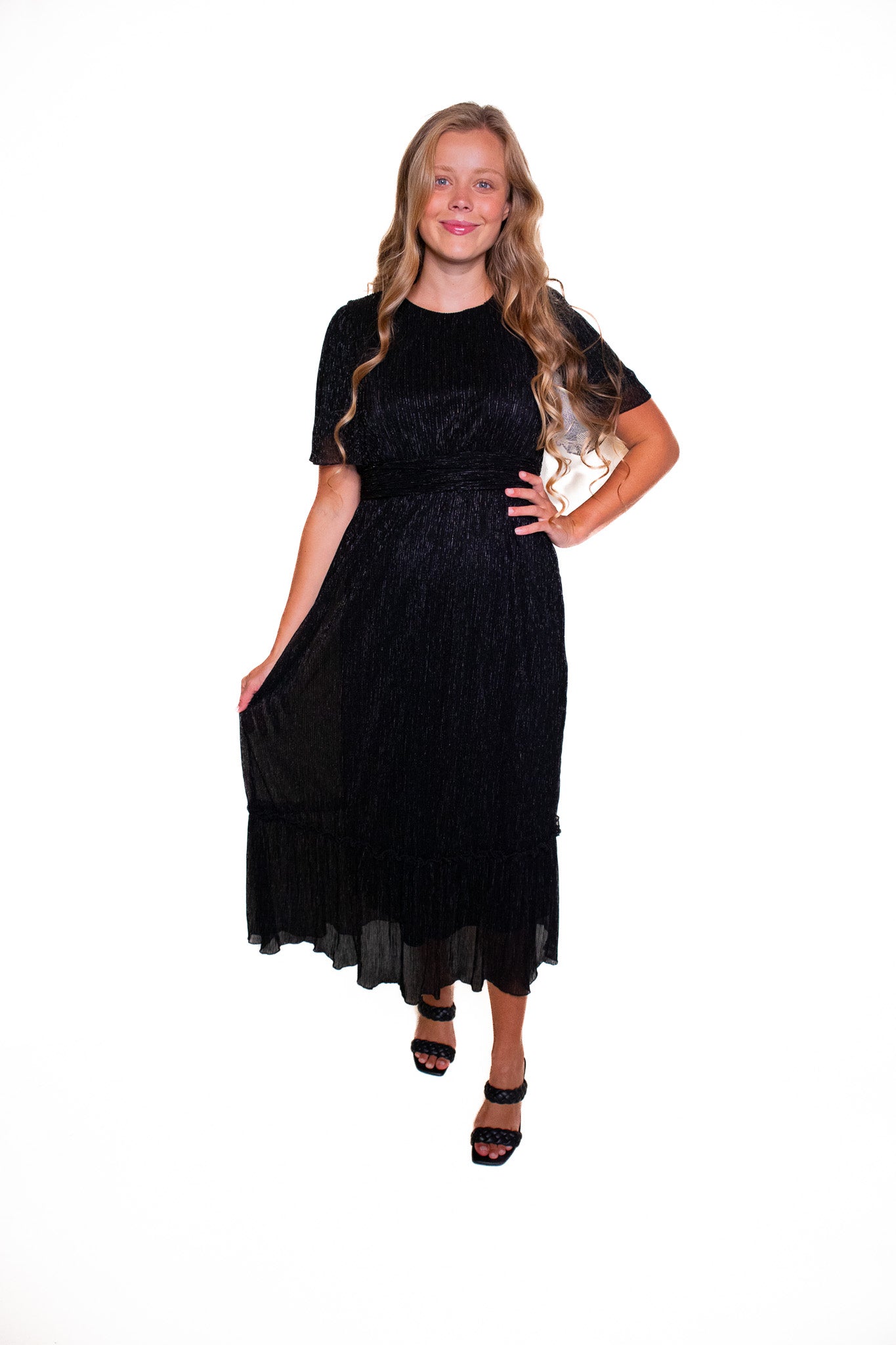 The Stella Sparkle Dress in Black