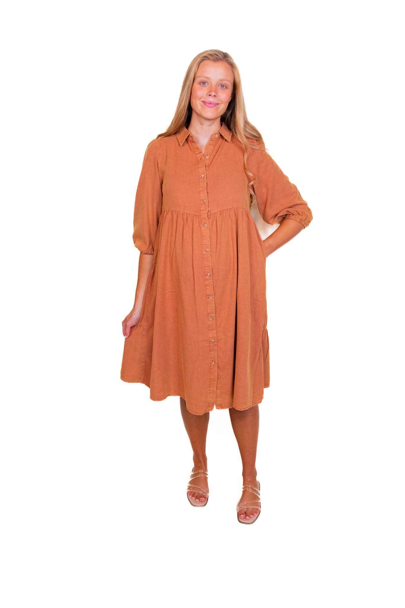 The Kari Dress in Auburn