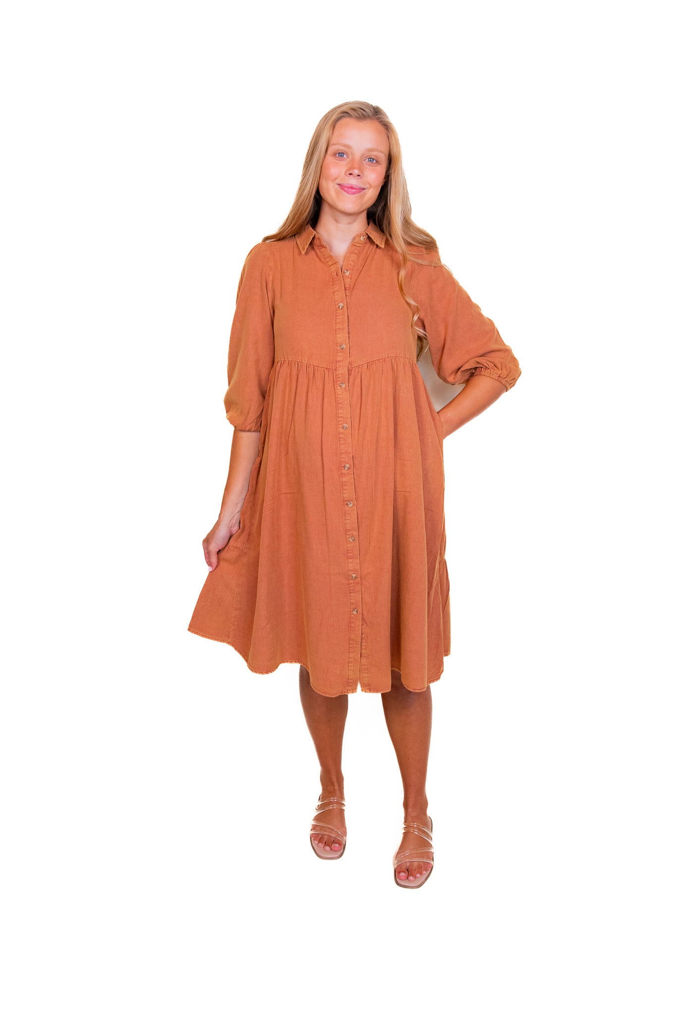 The Kari Dress in Auburn