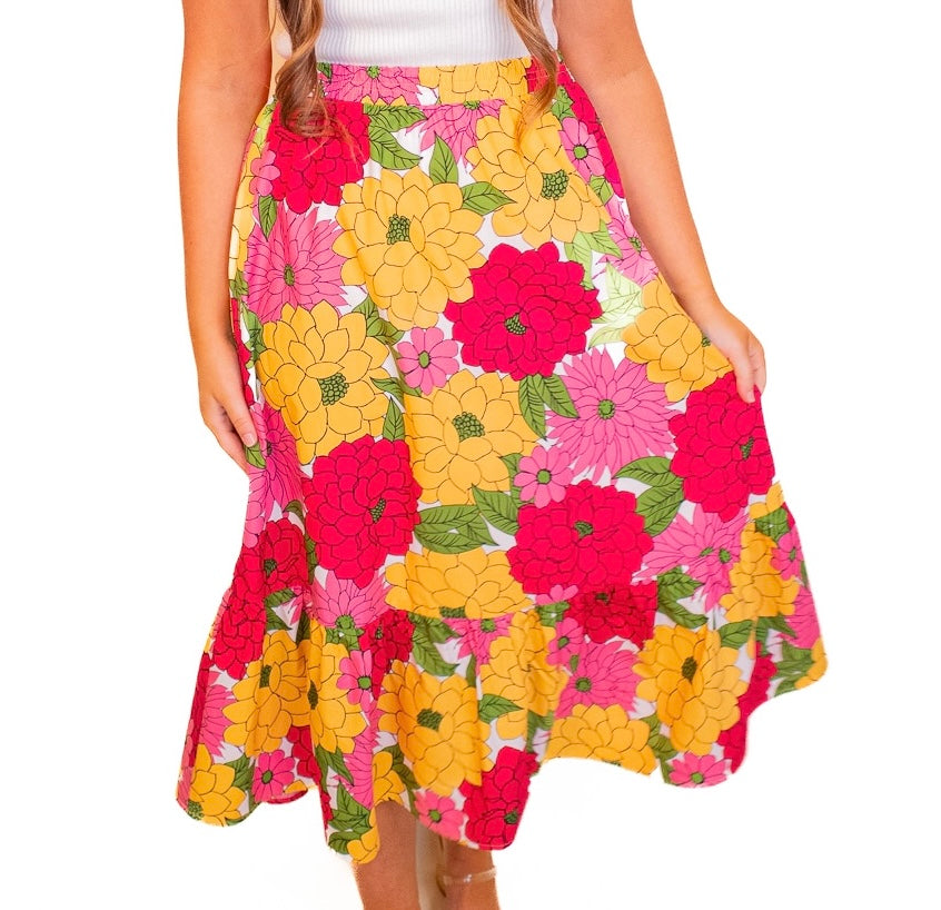 The Secret Garden Floral Skirt