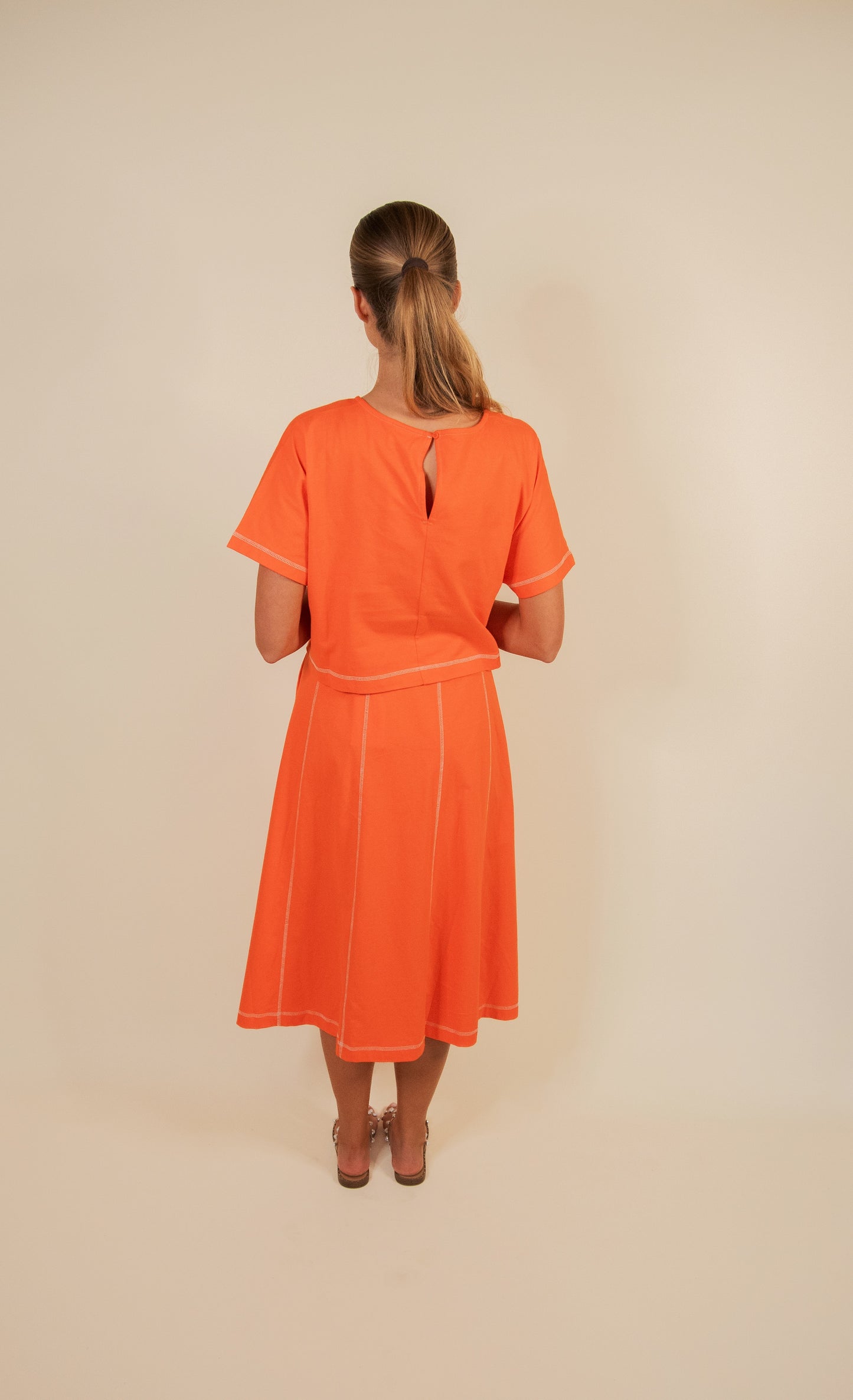 PRE-ORDER (ETA JUNE 9) - The Marley Cotton Lounge Set in Poppy