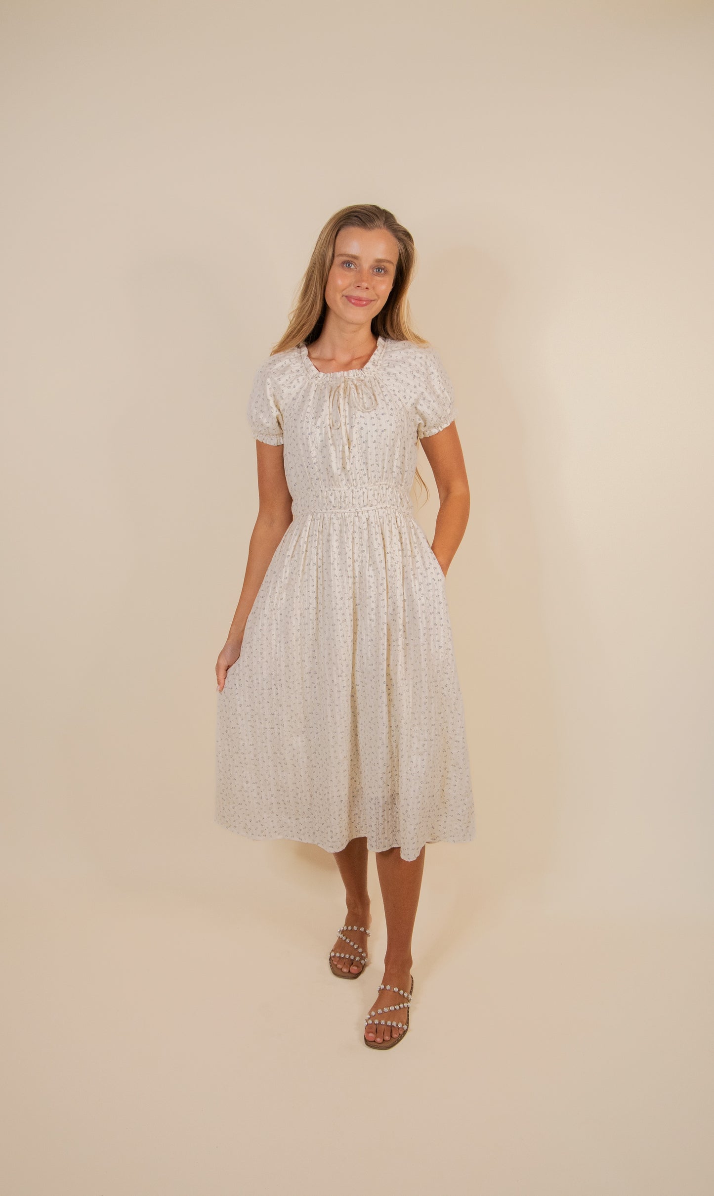 The Bluebell Meadow Dress in Ditsy Floral