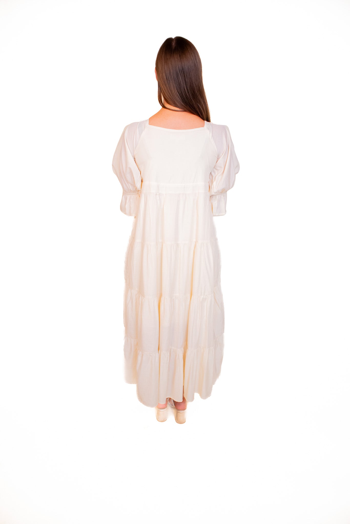 The Hailey Boho Babydoll Midi