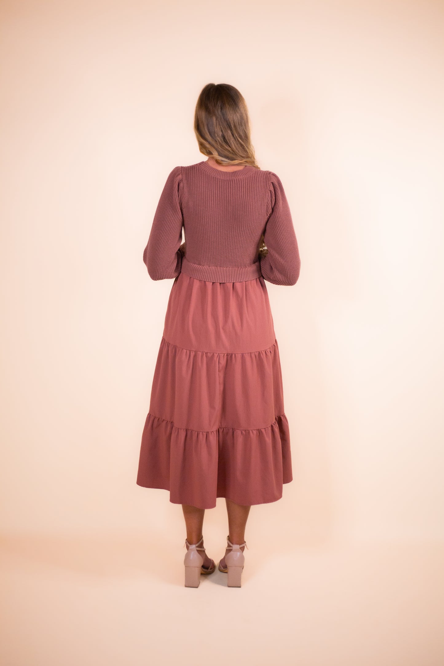 The Rory Sweater Dress in Terracotta