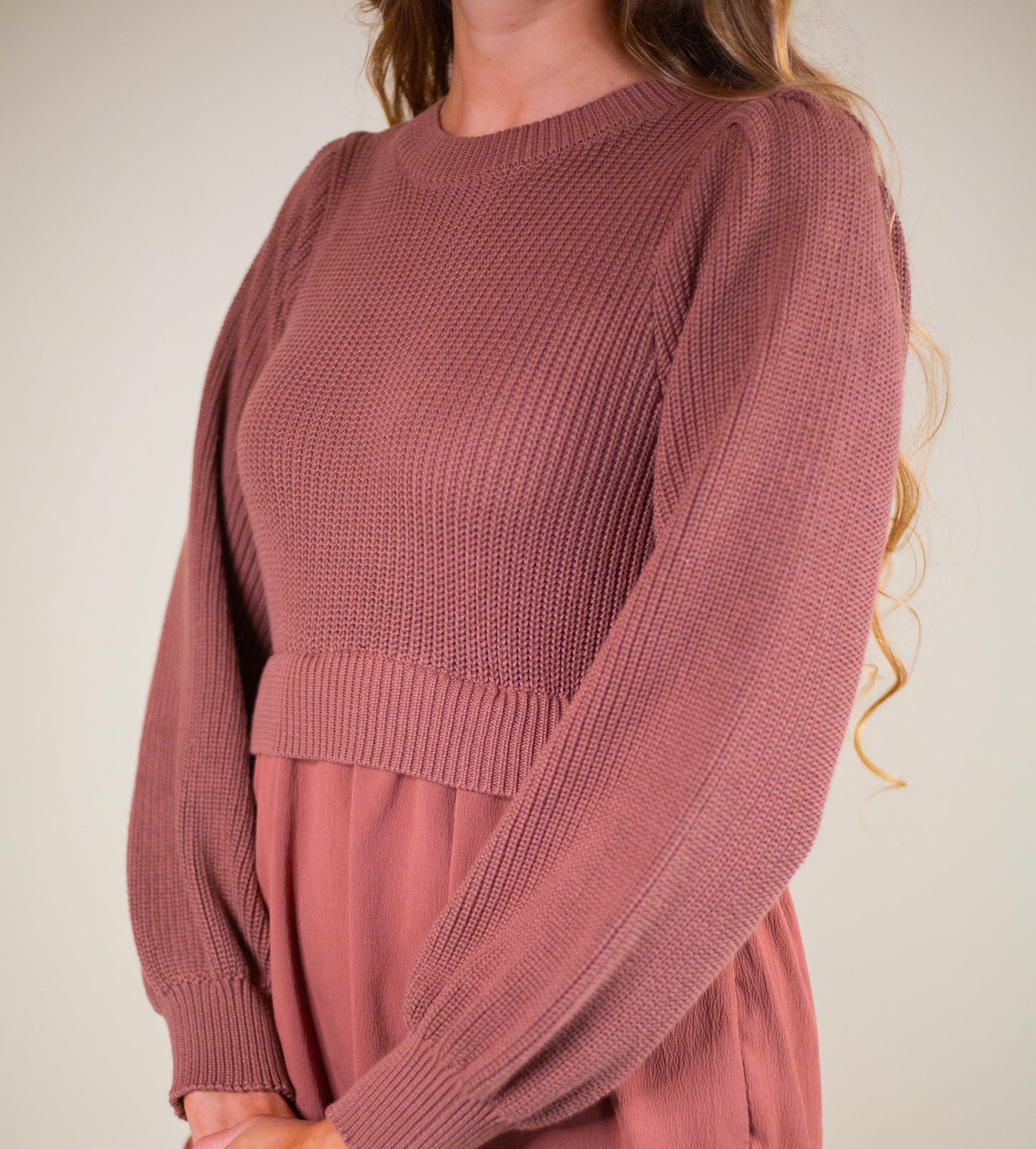 The Rory Sweater Dress in Terracotta