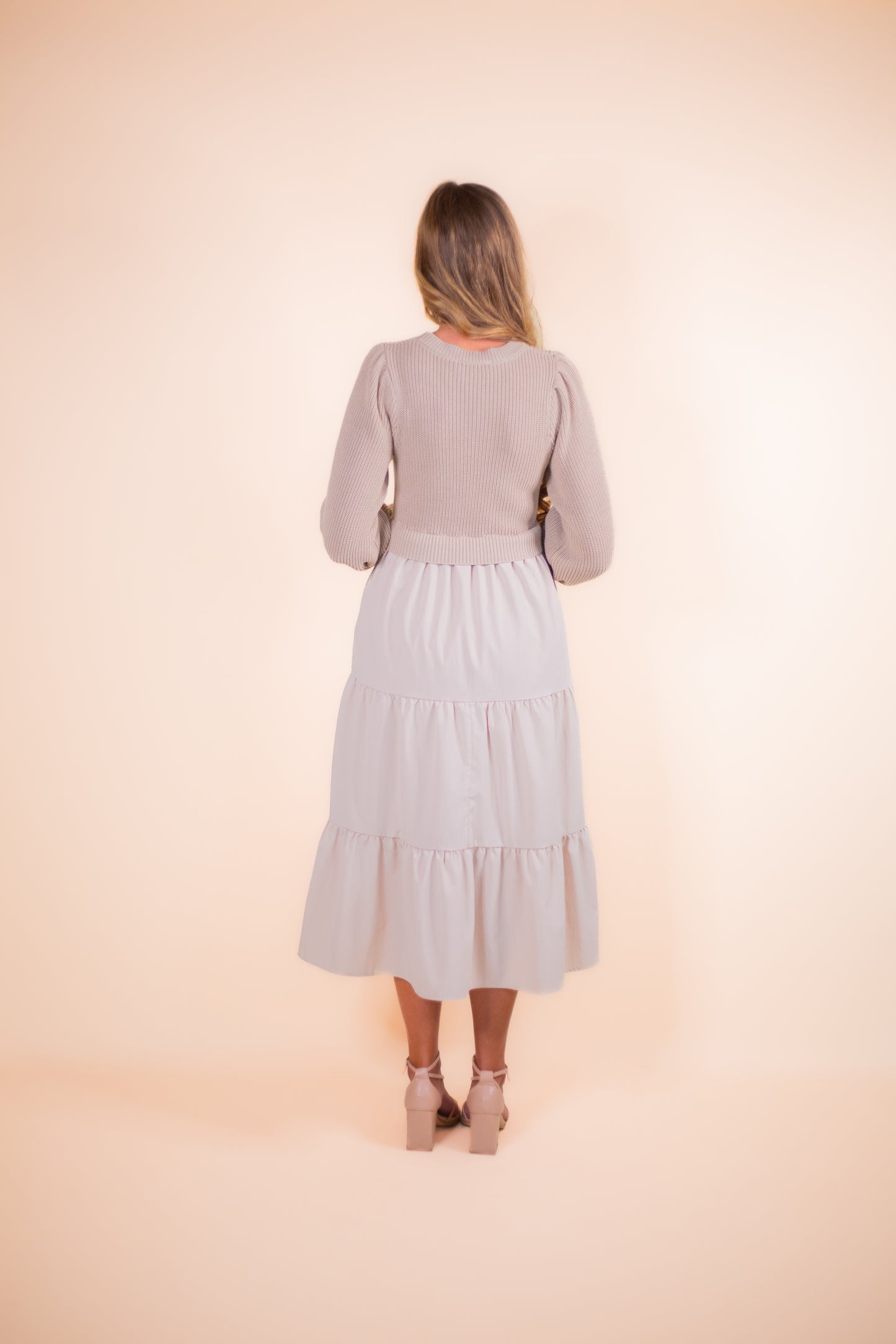 The Rory Sweater Dress in Cream