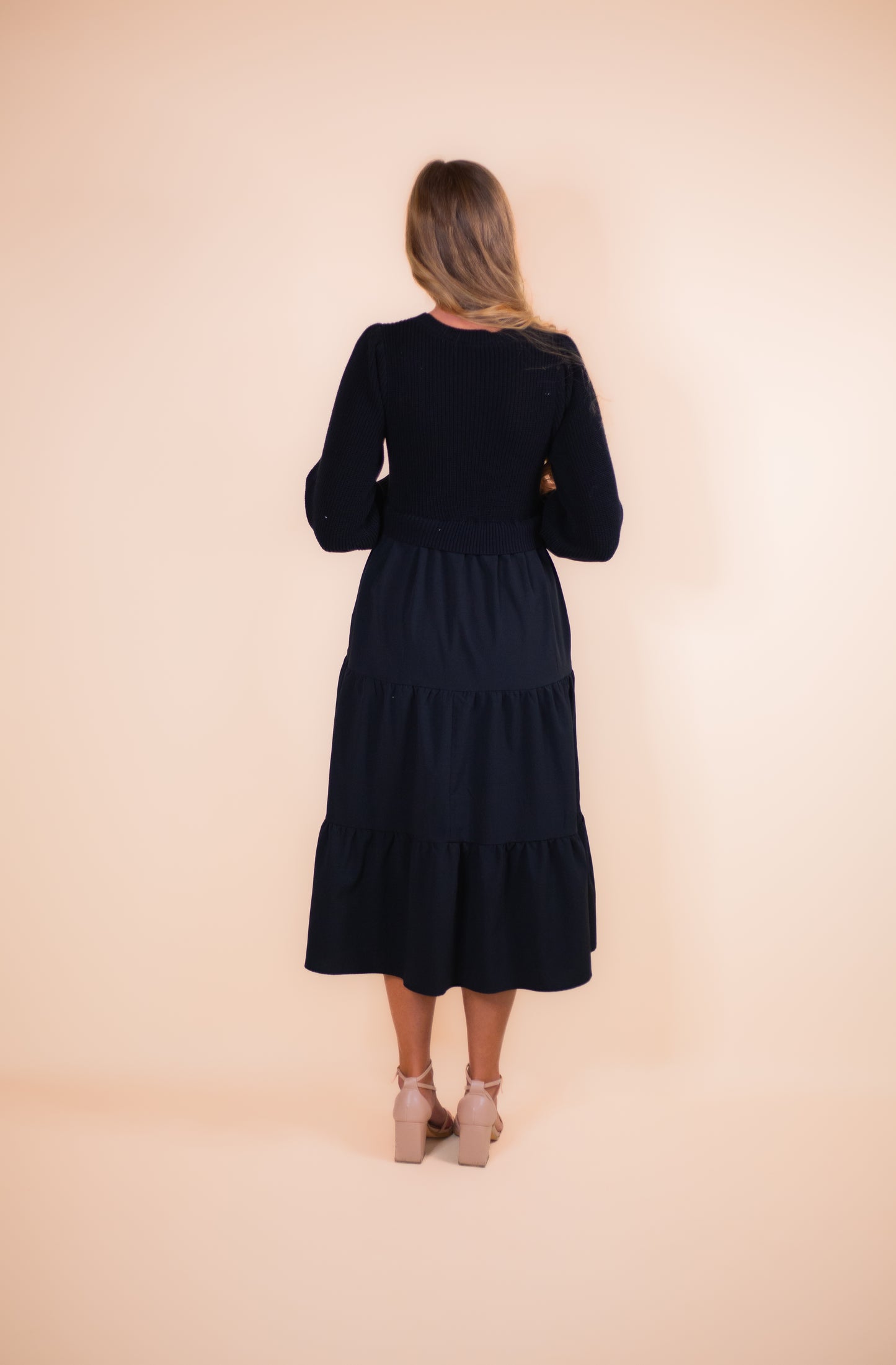 The Rory Sweater Dress in Black