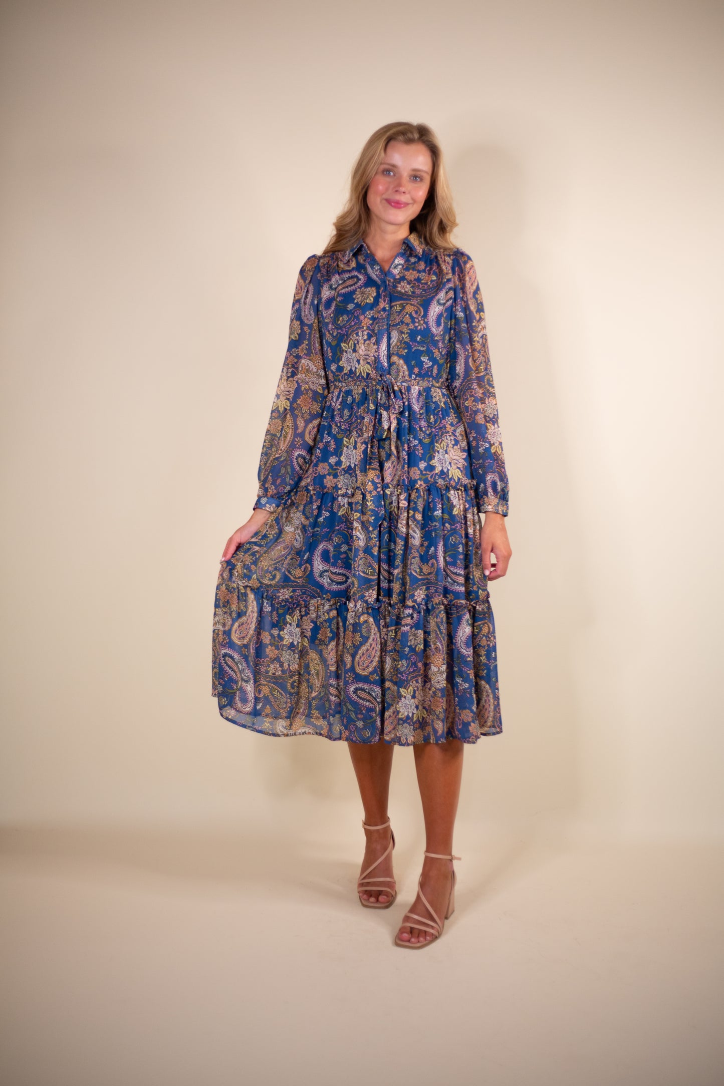 The Layla Paisley Chiffon Midi