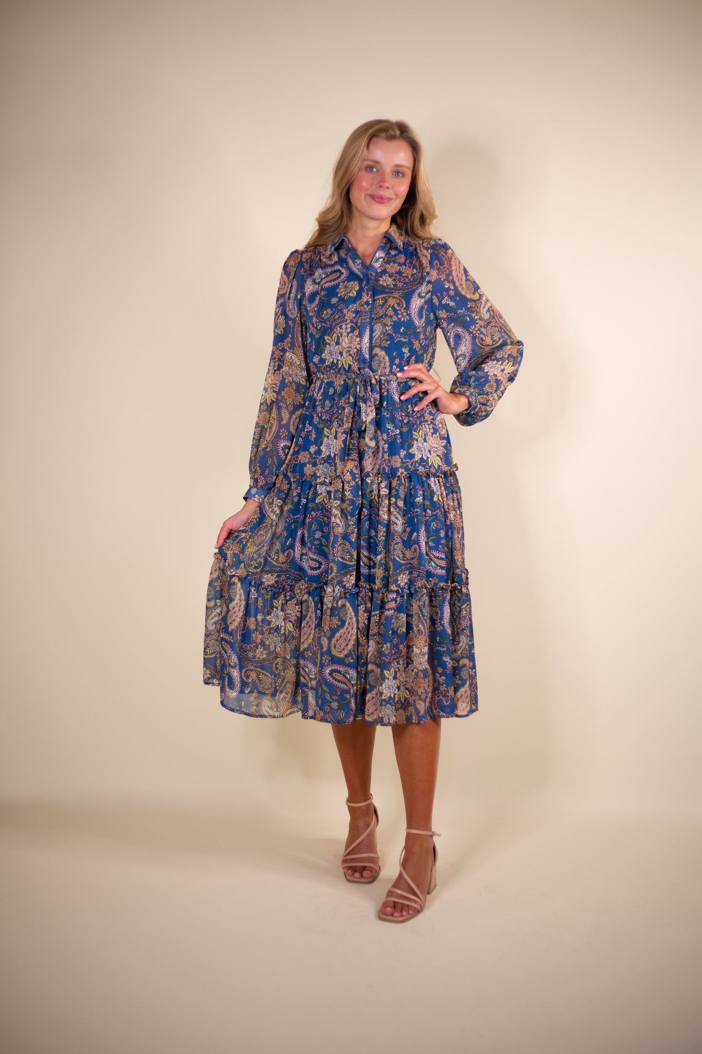 The Layla Paisley Chiffon Midi